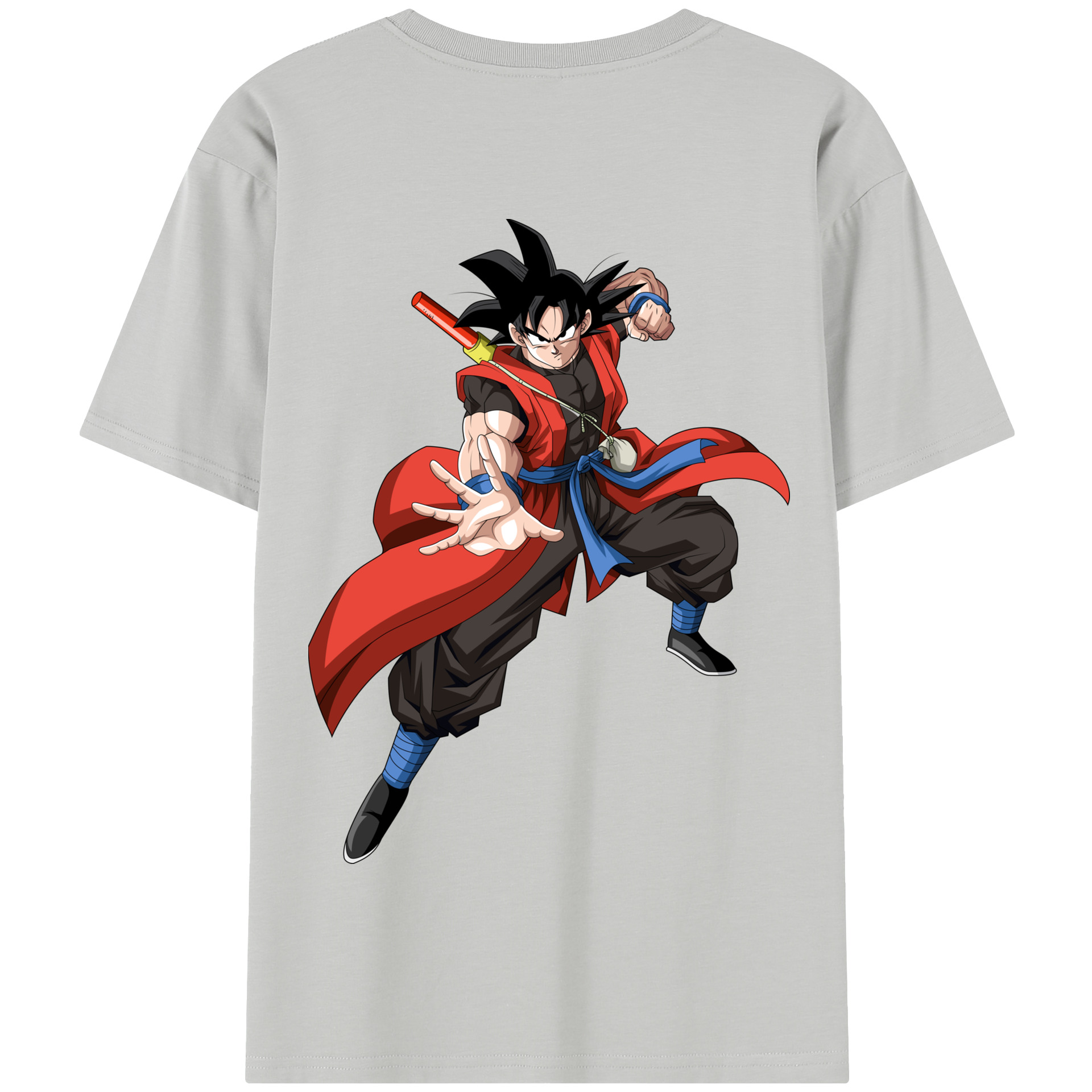 （画像用） ドラゴンボール 孫悟空（そん ごくう）Son Goku カカロット DRAGON BALL Kakarotto 綿100％半袖Tシャツ（背面プリント）