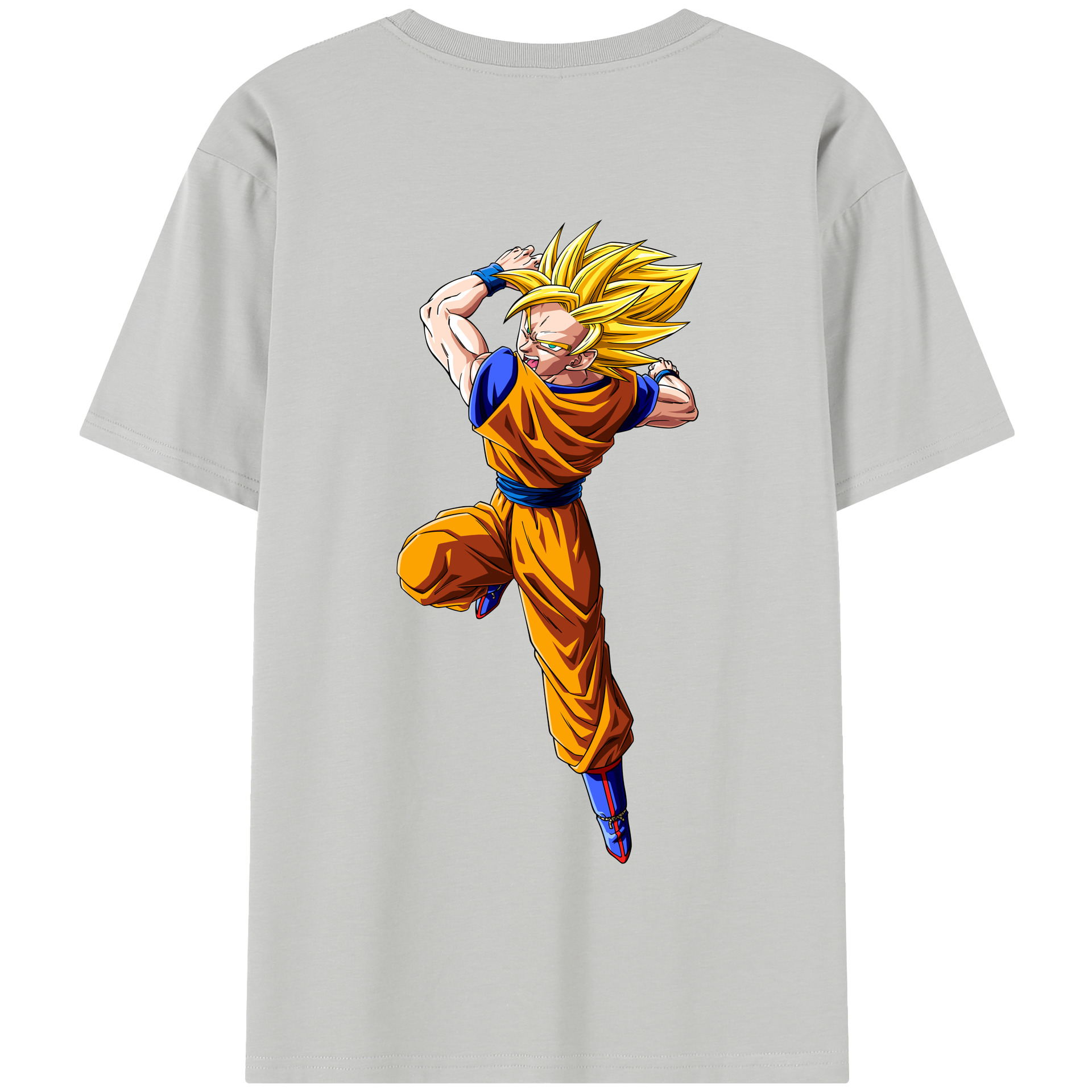 （画像用） ドラゴンボール 孫悟空（そん ごくう）Son Goku カカロット DRAGON BALL Kakarotto 綿100％半袖Tシャツ（背面プリント）
