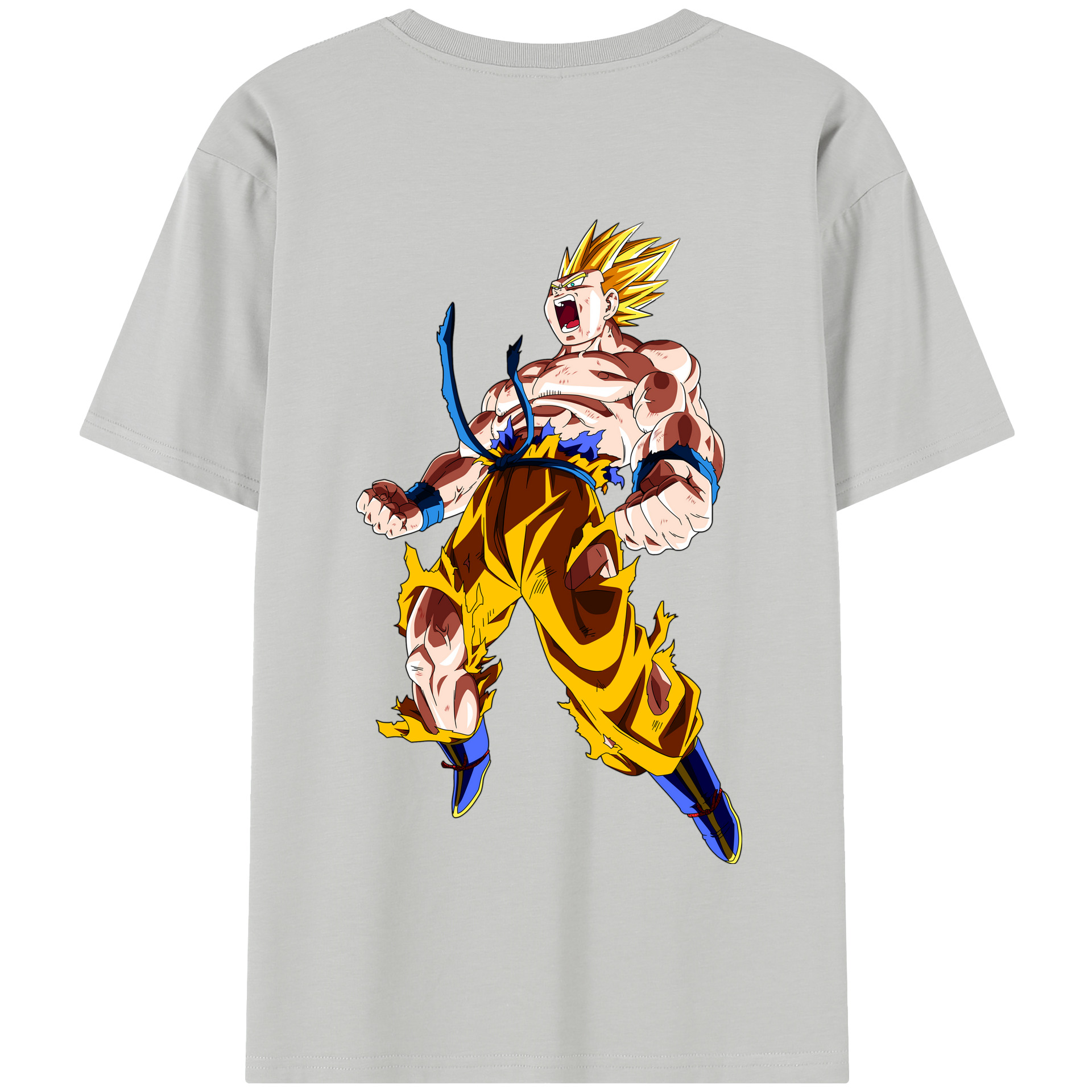 （画像用） ドラゴンボール 孫悟空（そん ごくう）Son Goku カカロット DRAGON BALL Kakarotto 綿100％半袖Tシャツ（背面プリント）