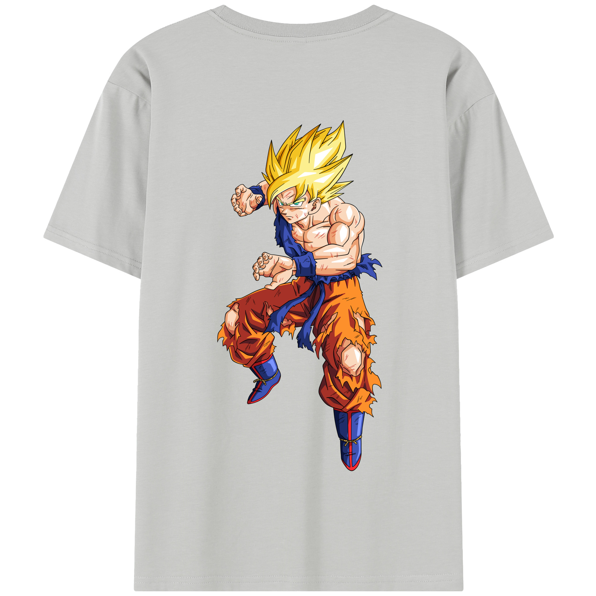 （画像用） ドラゴンボール 孫悟空（そん ごくう）Son Goku カカロット DRAGON BALL Kakarotto 綿100％半袖Tシャツ（背面プリント）
