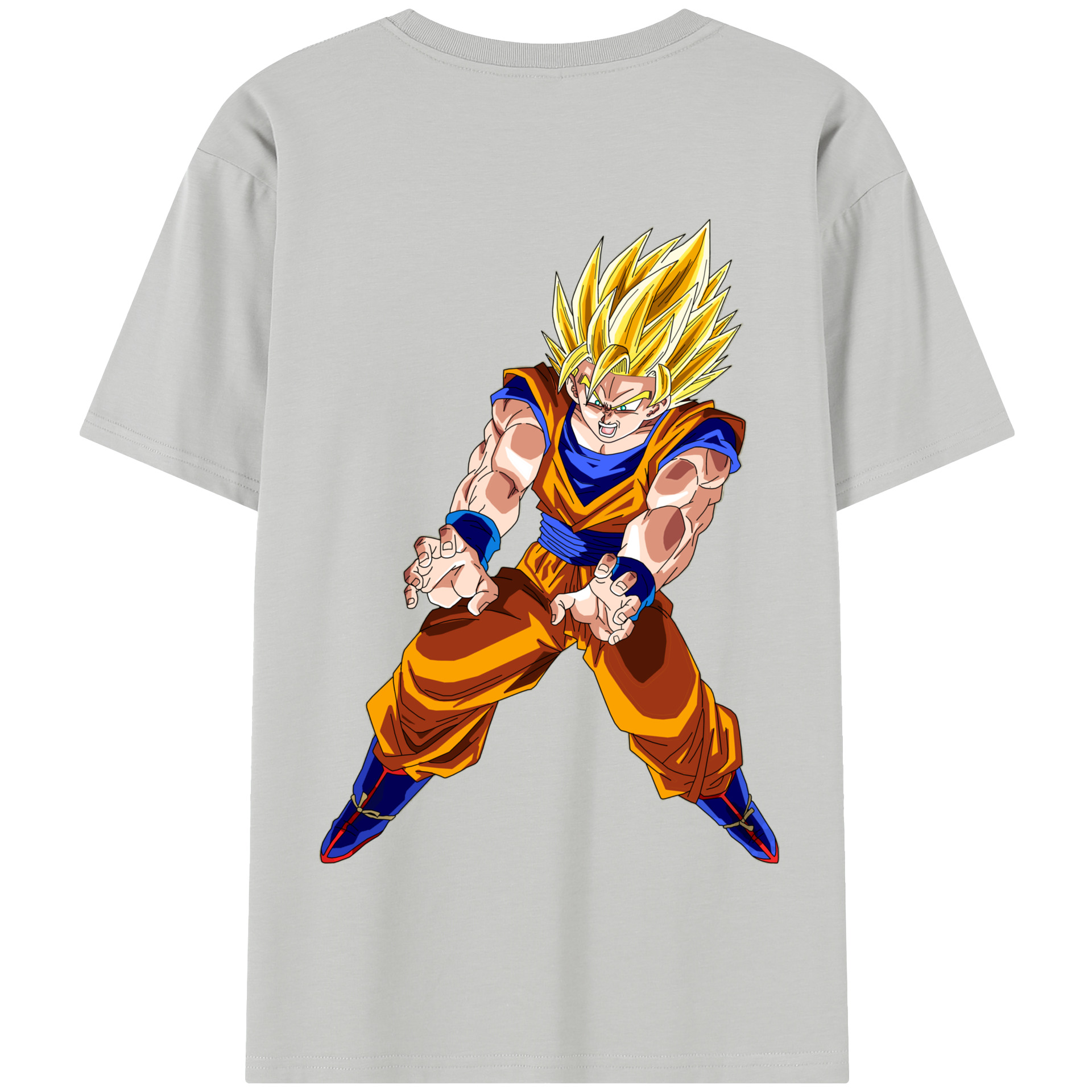 （画像用） ドラゴンボール 孫悟空（そん ごくう）Son Goku カカロット DRAGON BALL Kakarotto 綿100％半袖Tシャツ（背面プリント）