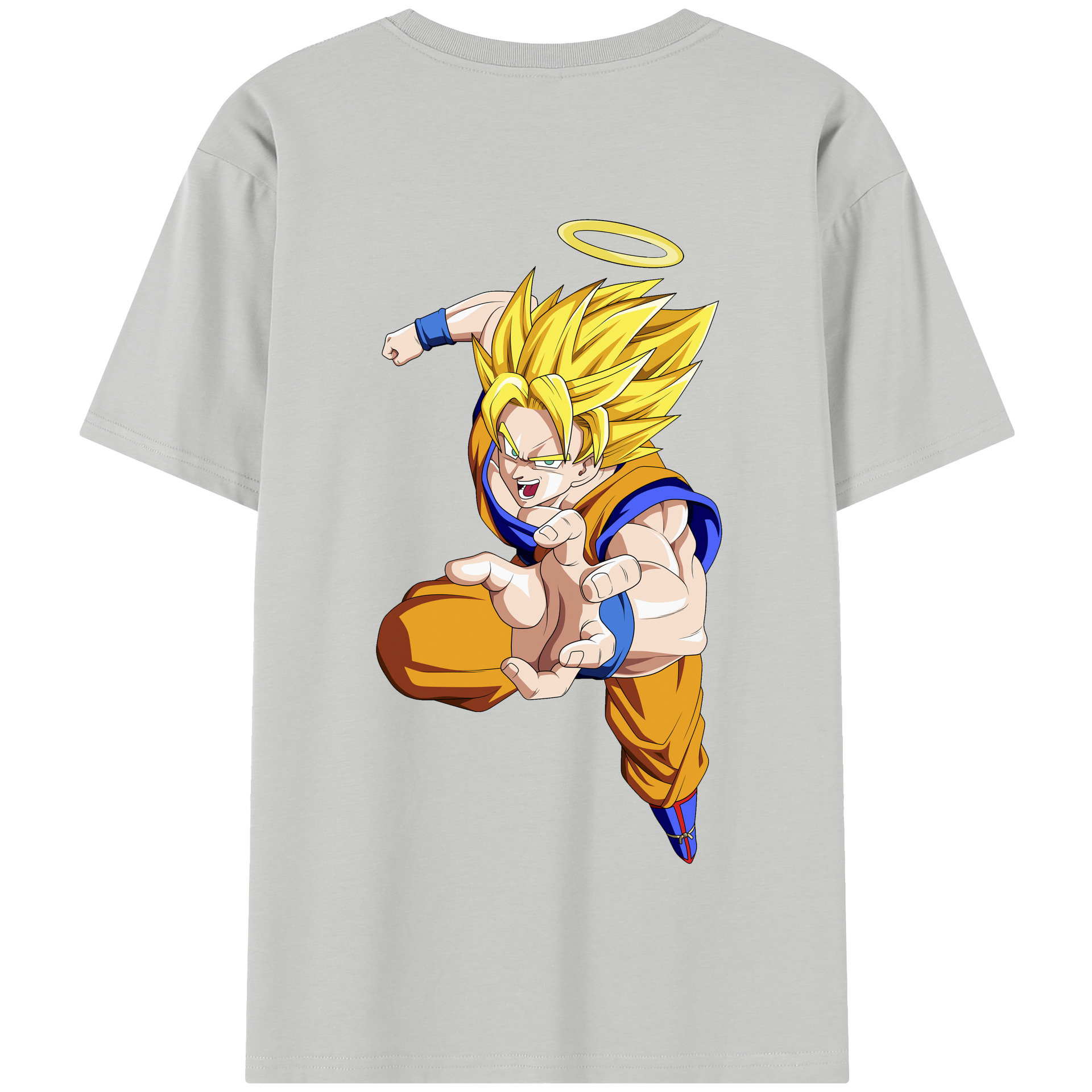 （画像用） ドラゴンボール 孫悟空（そん ごくう）Son Goku カカロット DRAGON BALL Kakarotto 綿100％半袖Tシャツ（背面プリント）