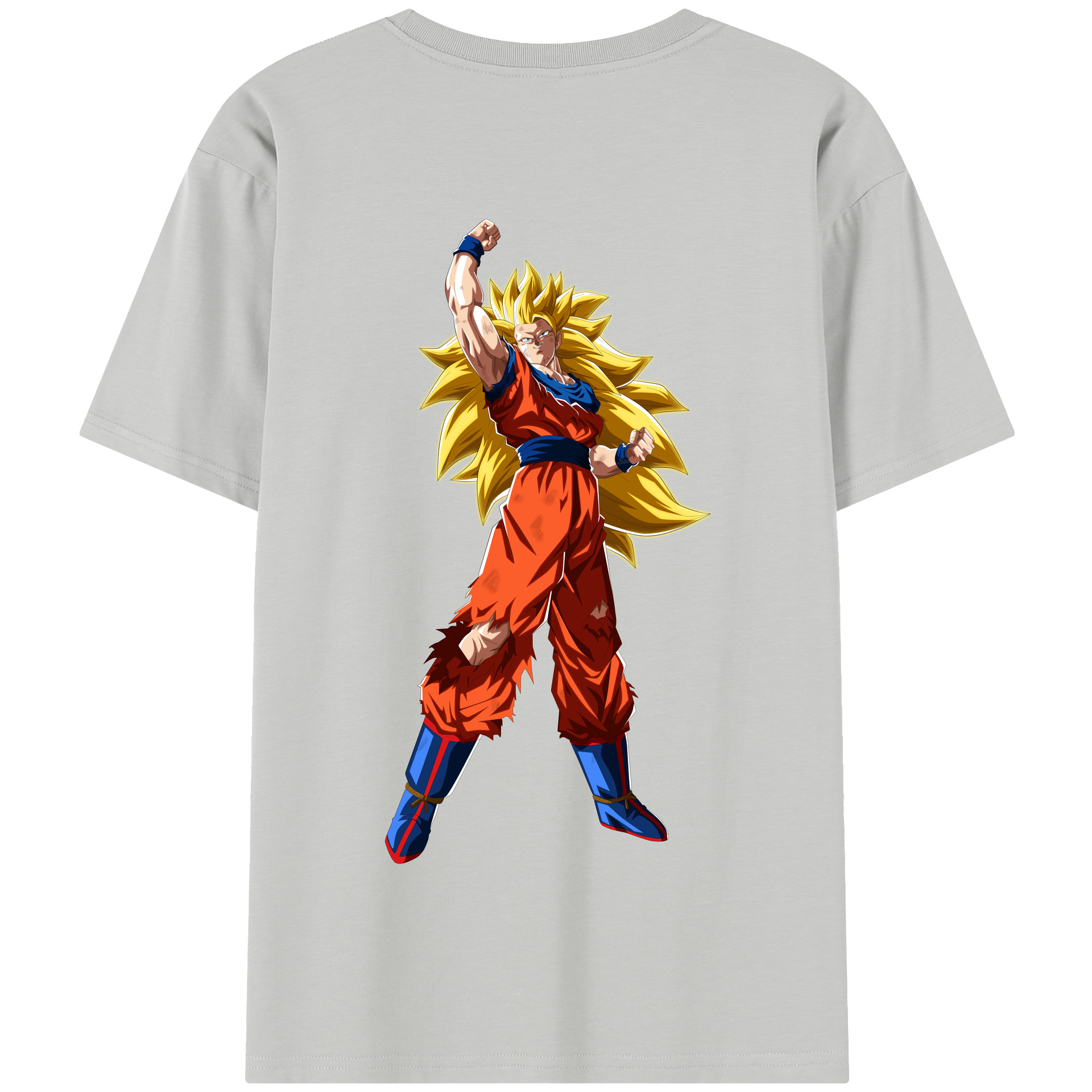（画像用） ドラゴンボール 孫悟空（そん ごくう）Son Goku カカロット DRAGON BALL Kakarotto 綿100％半袖Tシャツ（背面プリント）