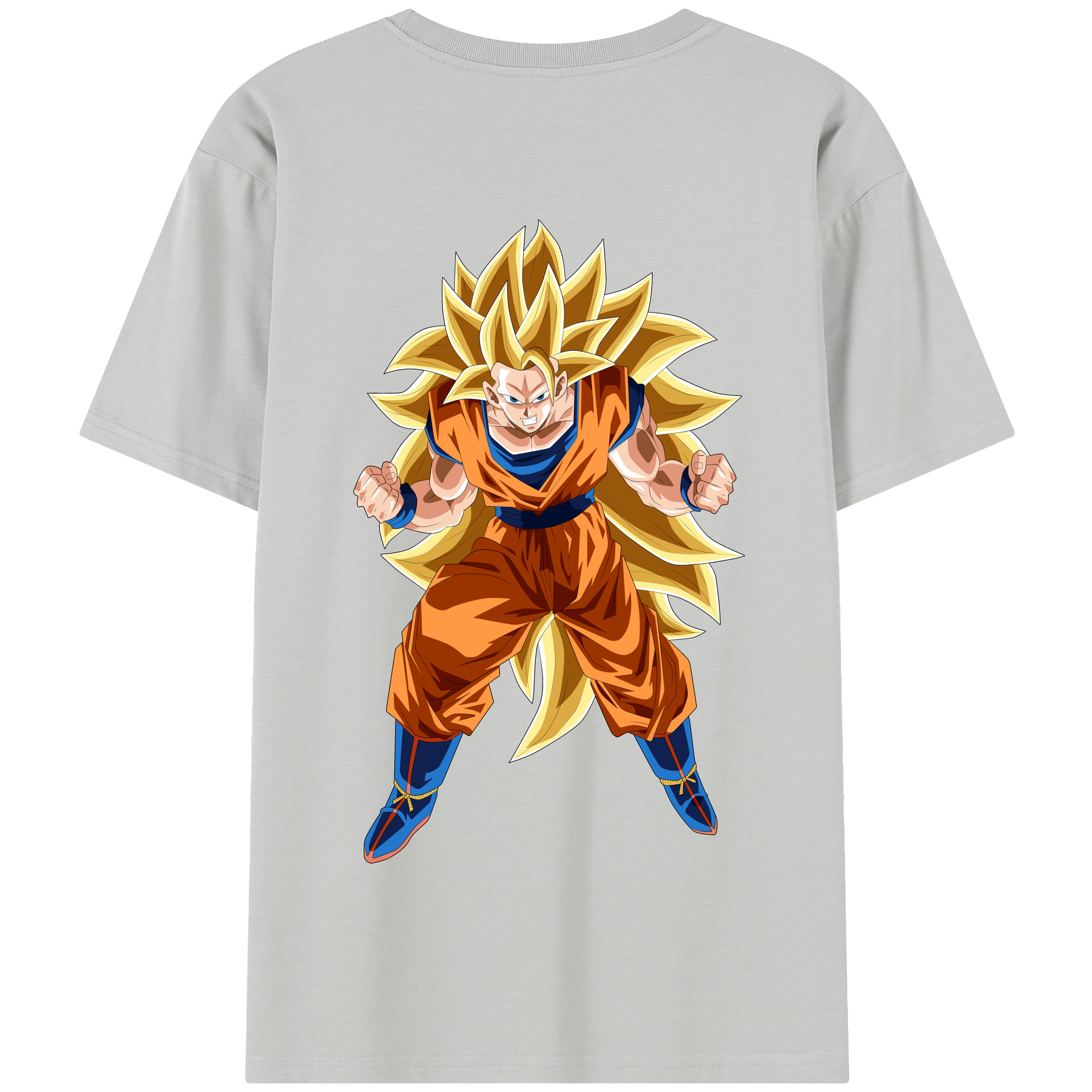 （画像用） ドラゴンボール 孫悟空（そん ごくう）Son Goku カカロット DRAGON BALL Kakarotto 綿100％半袖Tシャツ（背面プリント）