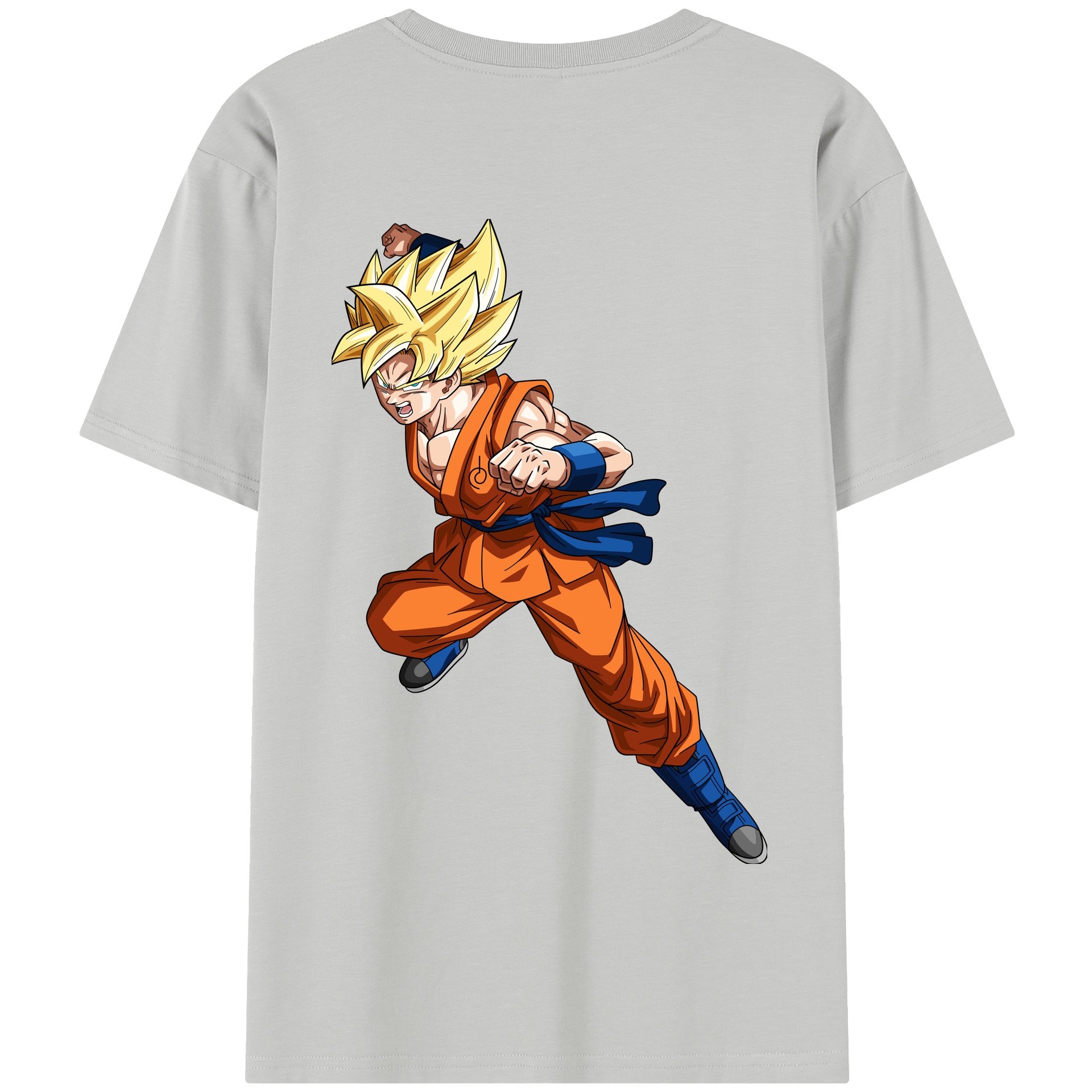 （画像用） ドラゴンボール 孫悟空（そん ごくう）Son Goku カカロット DRAGON BALL Kakarotto 綿100％半袖Tシャツ（背面プリント）