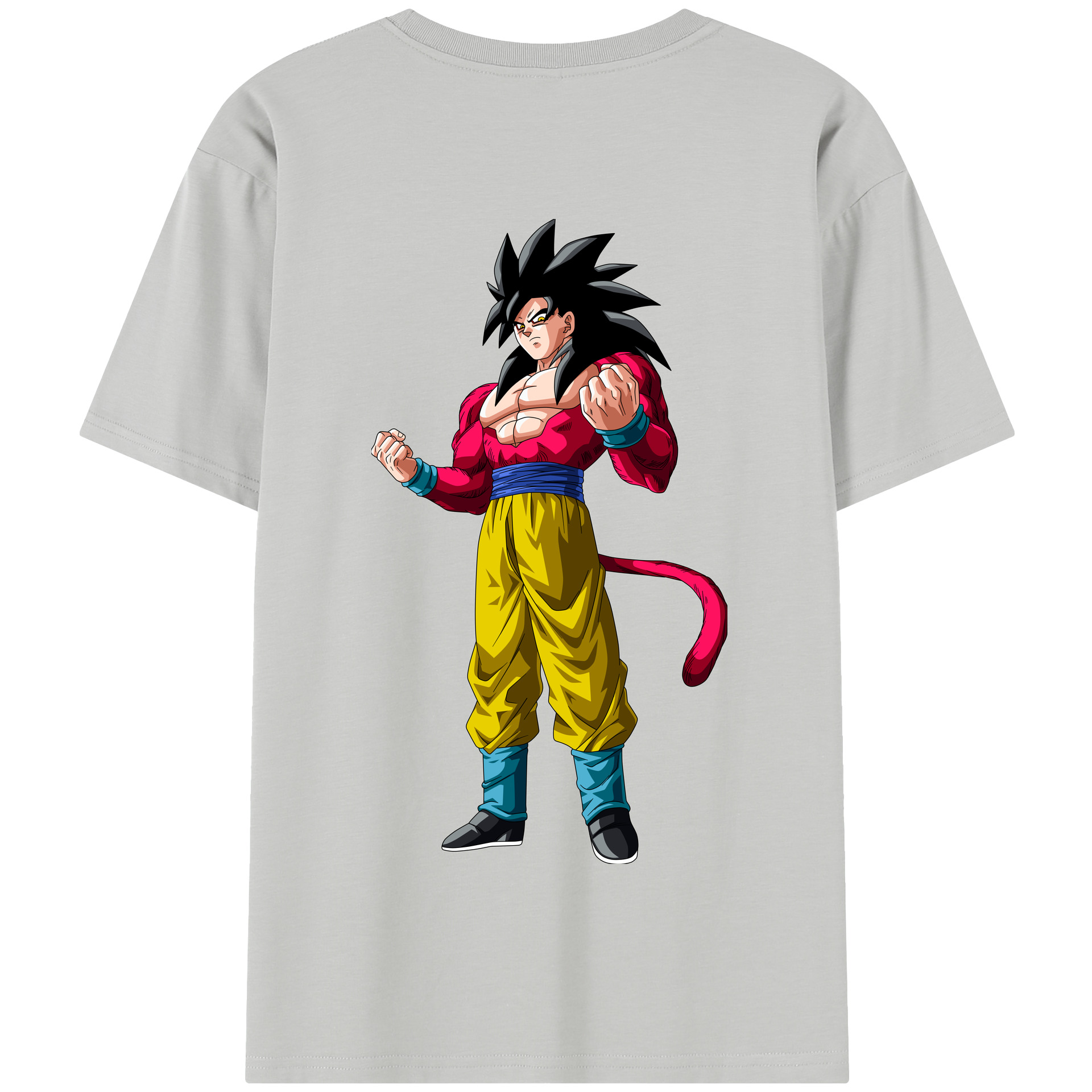 （画像用） ドラゴンボール 孫悟空（そん ごくう）Son Goku カカロット DRAGON BALL Kakarotto 綿100％半袖Tシャツ（背面プリント）