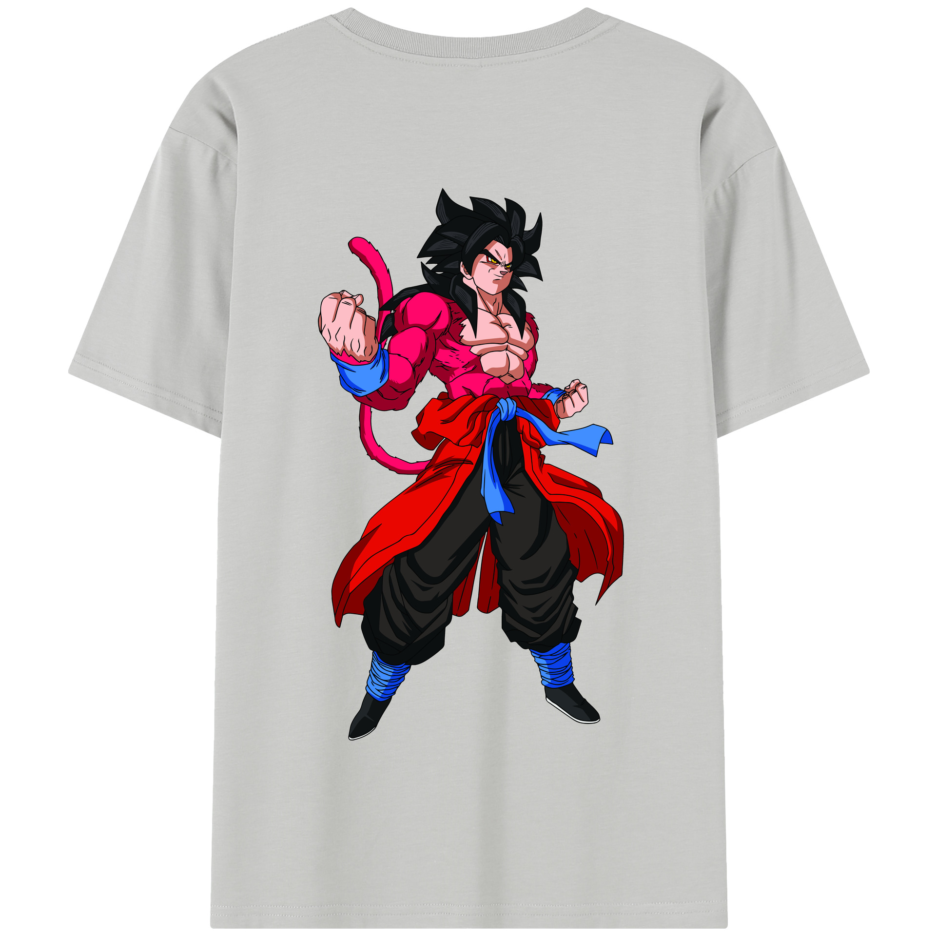 （画像用） ドラゴンボール 孫悟空（そん ごくう）Son Goku カカロット DRAGON BALL Kakarotto 綿100％半袖Tシャツ（背面プリント）