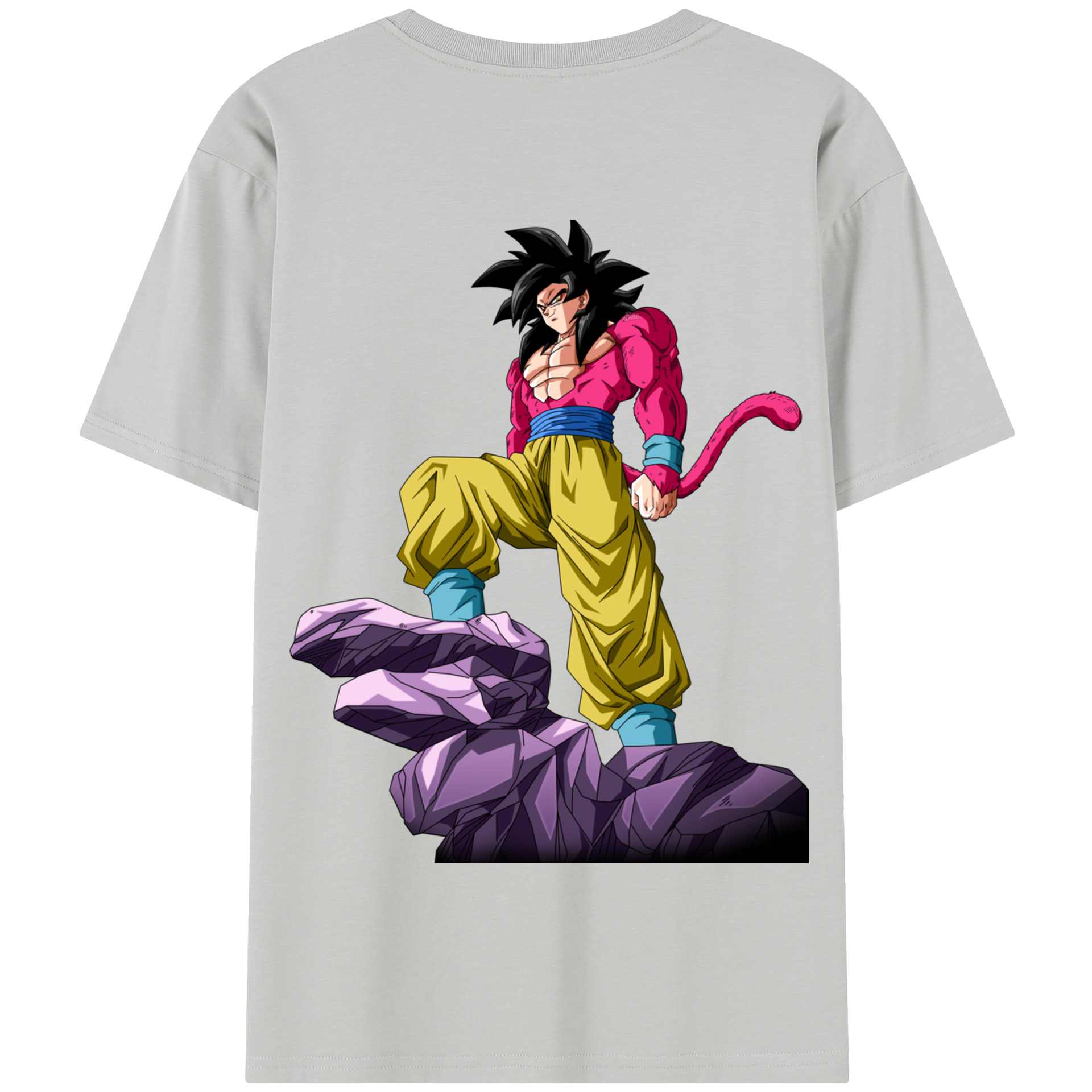 （画像用） ドラゴンボール 孫悟空（そん ごくう）Son Goku カカロット DRAGON BALL Kakarotto 綿100％半袖Tシャツ（背面プリント）