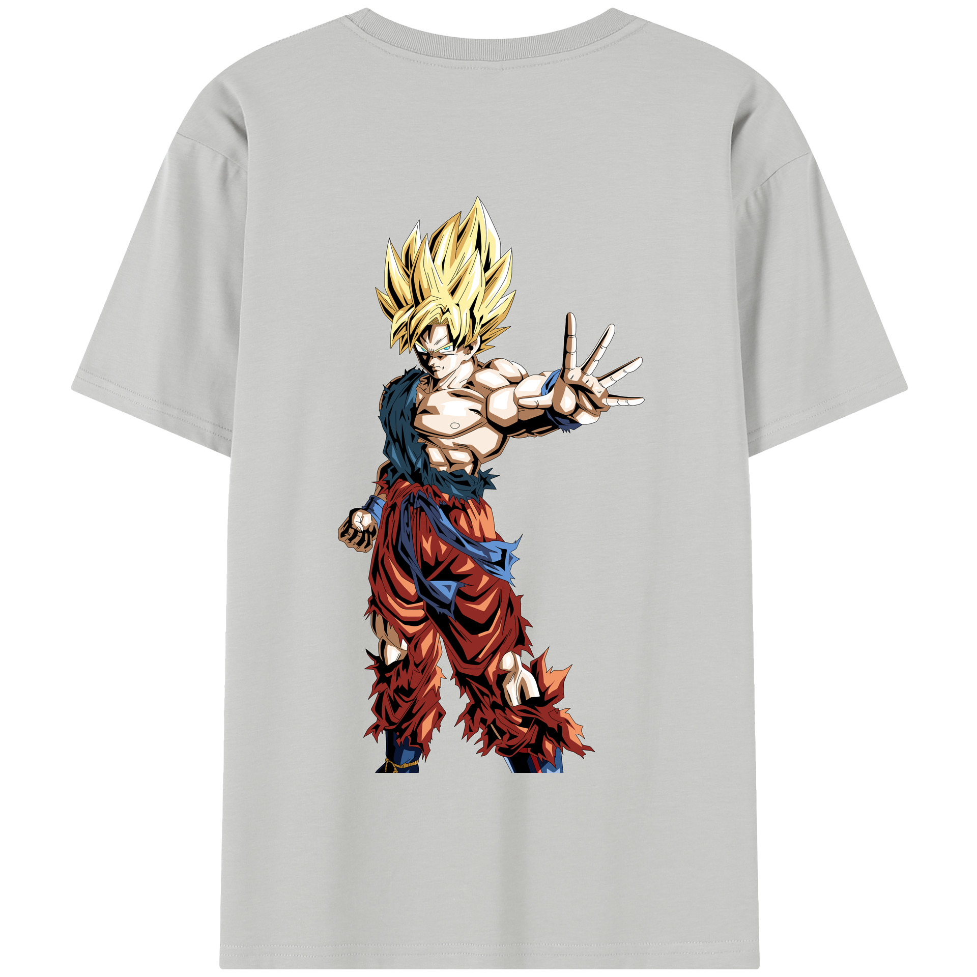 （画像用） ドラゴンボール 孫悟空（そん ごくう）Son Goku カカロット DRAGON BALL Kakarotto 綿100％半袖Tシャツ（背面プリント）