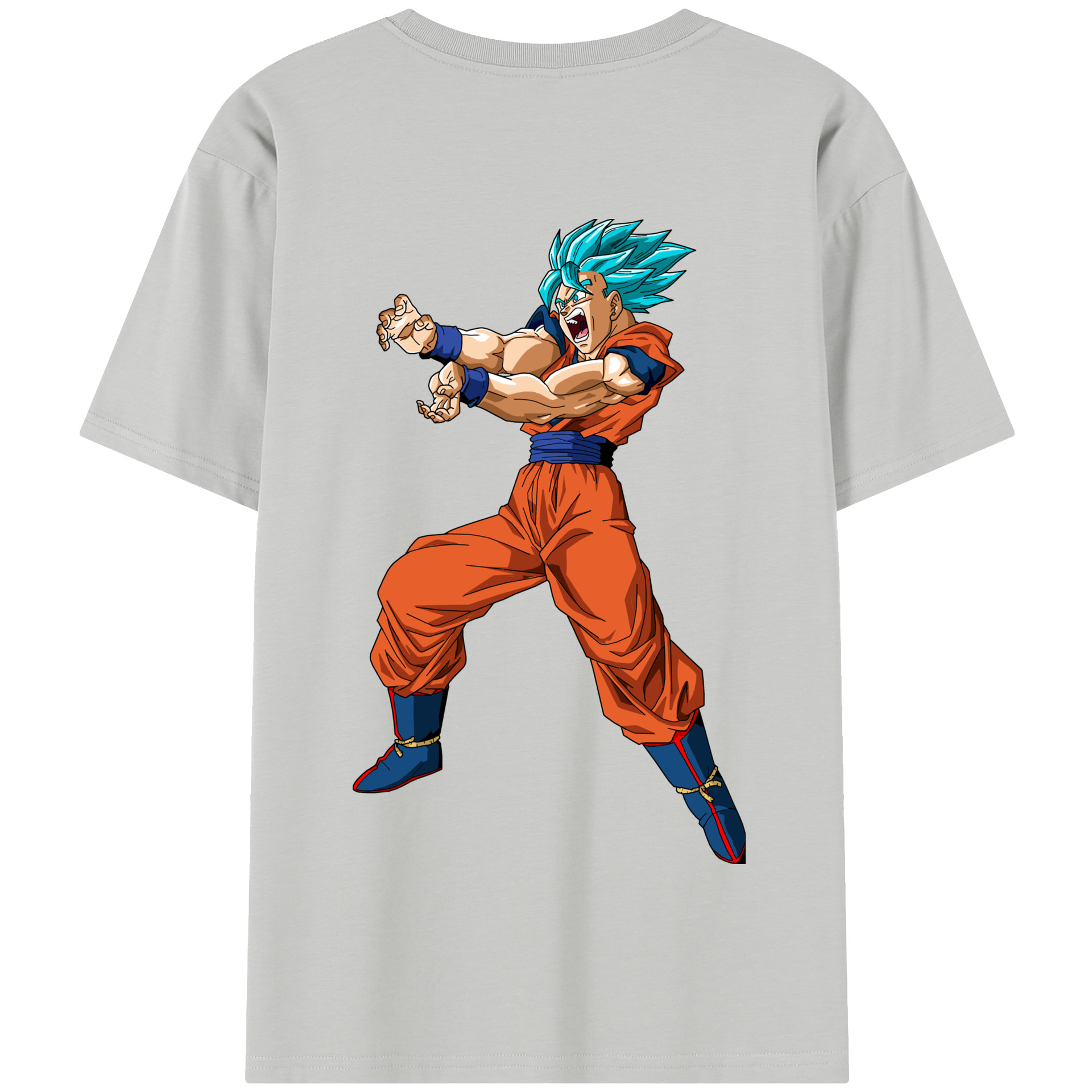 （画像用） ドラゴンボール 孫悟空（そん ごくう）Son Goku カカロット DRAGON BALL Kakarotto 綿100％半袖Tシャツ（背面プリント）