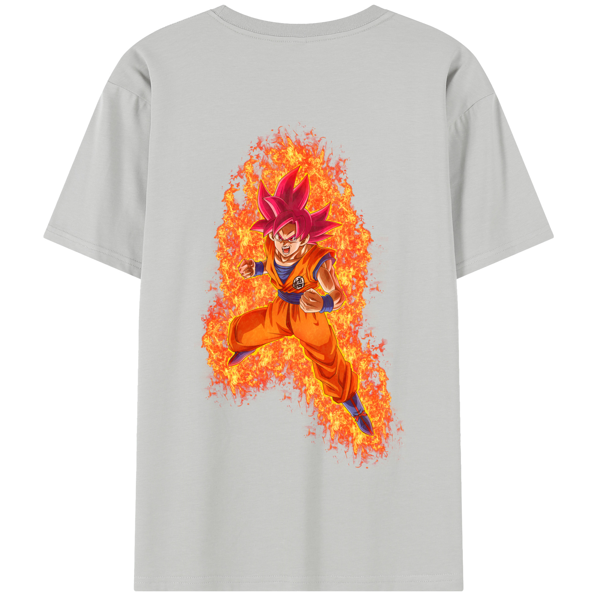（画像用） ドラゴンボール 孫悟空（そん ごくう）Son Goku カカロット DRAGON BALL Kakarotto 綿100％半袖Tシャツ（背面プリント）