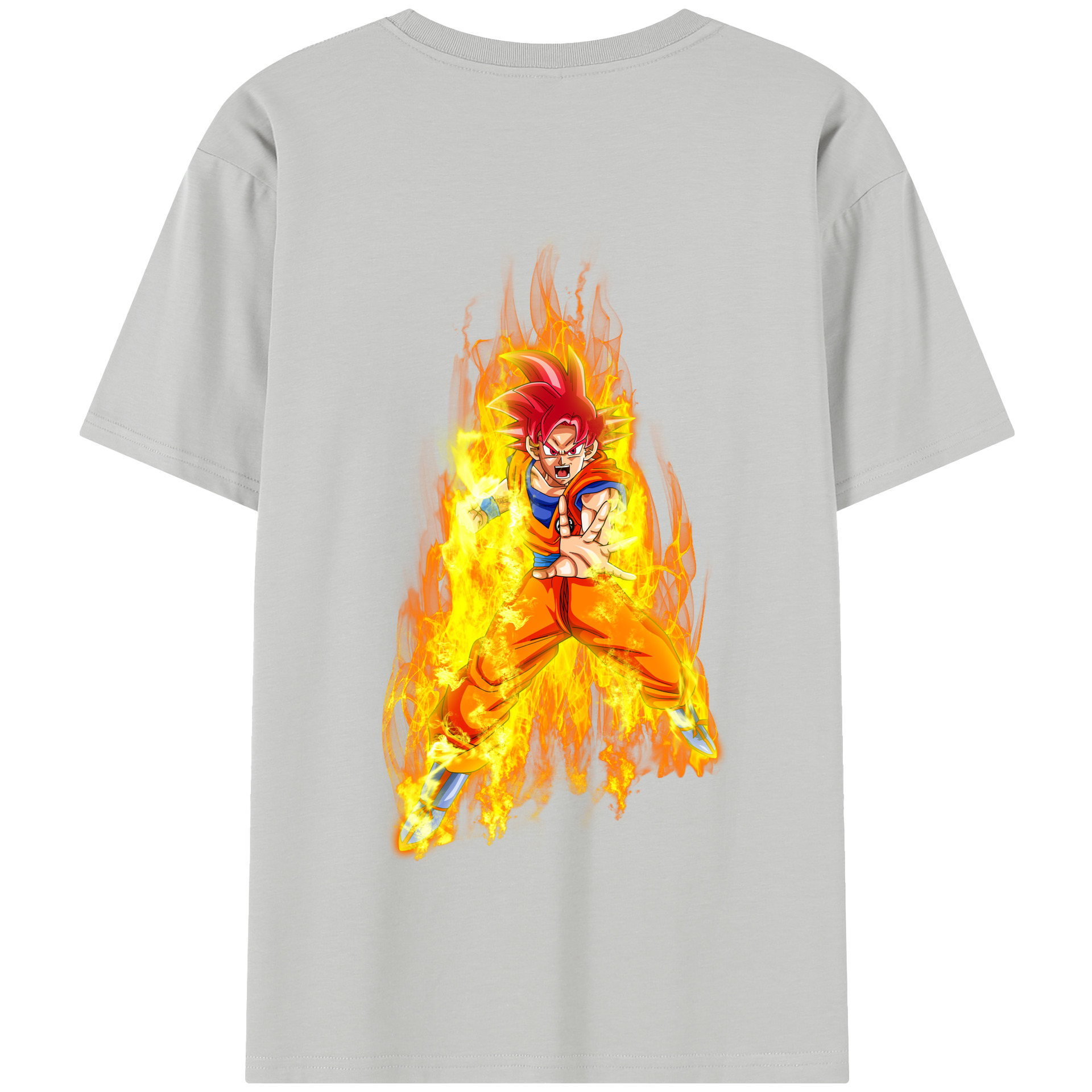 （画像用） ドラゴンボール 孫悟空（そん ごくう）Son Goku カカロット DRAGON BALL Kakarotto 綿100％半袖Tシャツ（背面プリント）