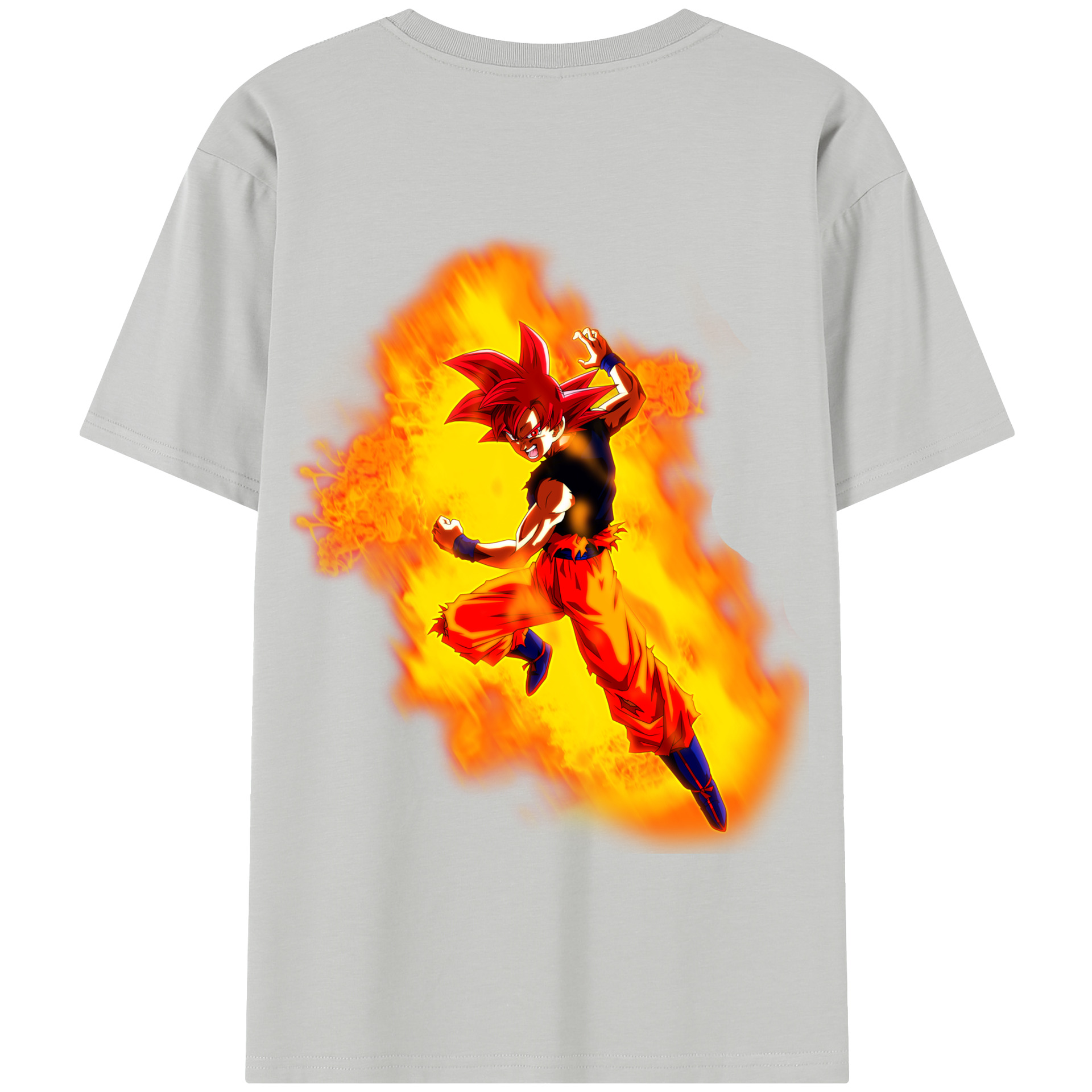 （画像用） ドラゴンボール 孫悟空（そん ごくう）Son Goku カカロット DRAGON BALL Kakarotto 綿100％半袖Tシャツ（背面プリント）