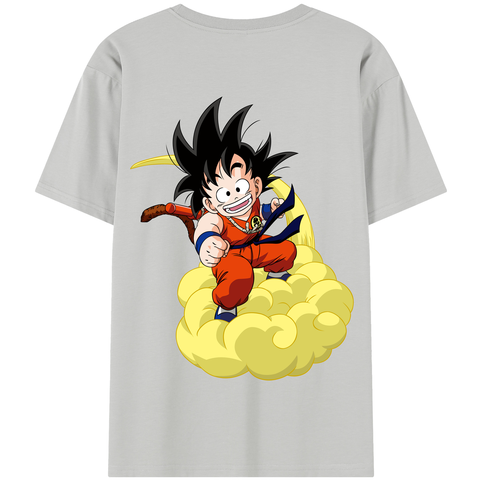 （画像用） ドラゴンボール 孫悟空（そん ごくう）Son Goku カカロット DRAGON BALL Kakarotto 綿100％半袖Tシャツ（背面プリント）