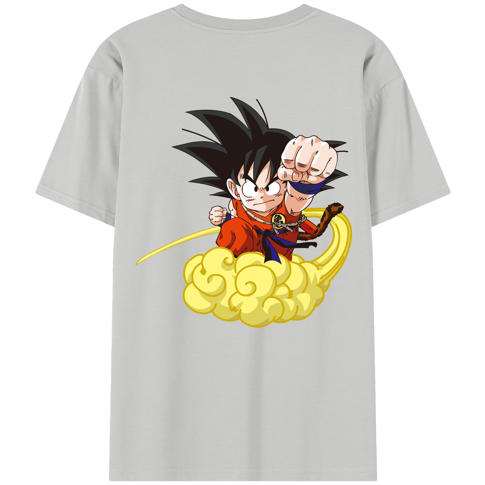 （画像用） ドラゴンボール 孫悟空（そん ごくう）Son Goku カカロット DRAGON BALL Kakarotto 綿100％半袖Tシャツ（背面プリント）