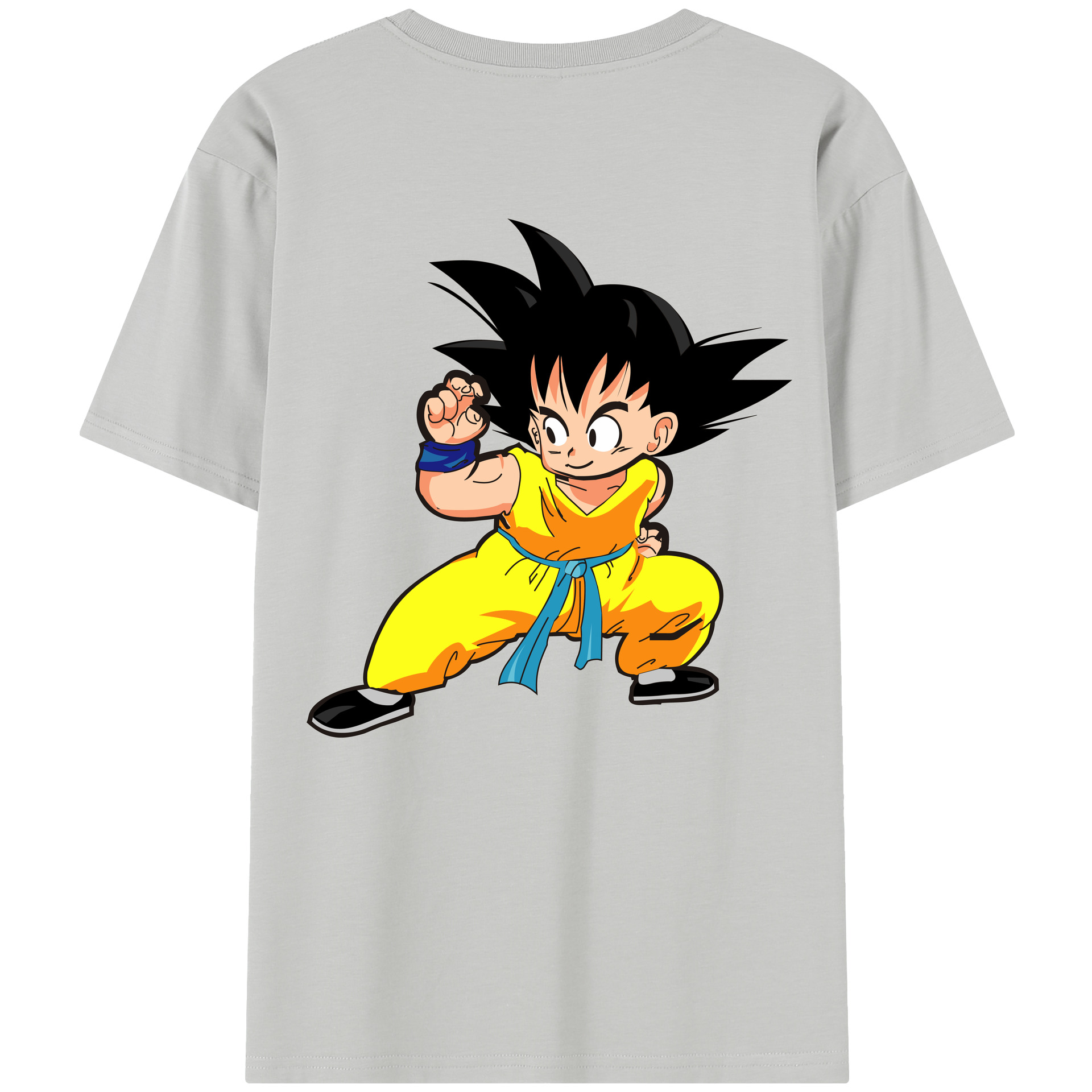 （画像用） ドラゴンボール 孫悟空（そん ごくう）Son Goku カカロット DRAGON BALL Kakarotto 綿100％半袖Tシャツ（背面プリント）