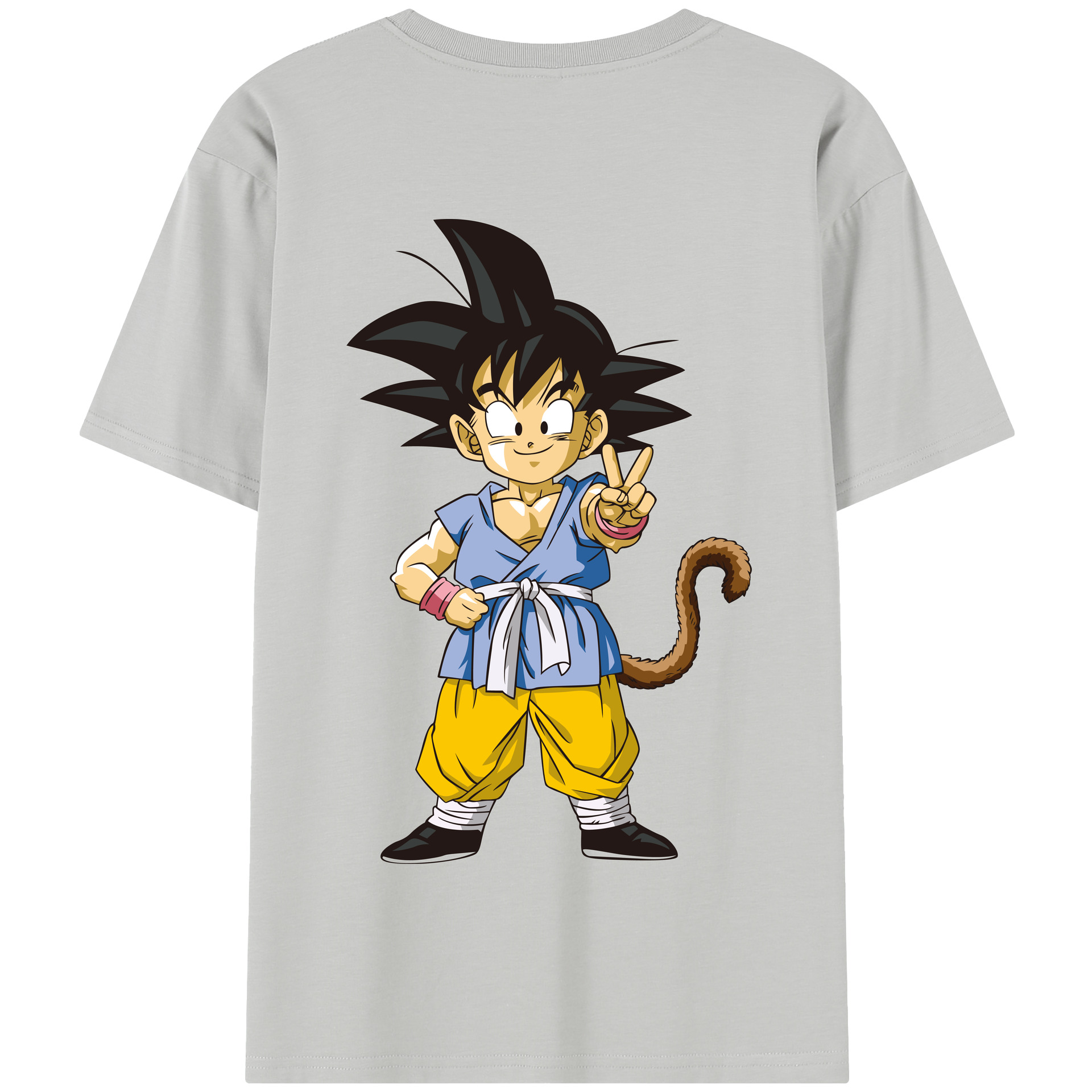 （画像用） ドラゴンボール 孫悟空（そん ごくう）Son Goku カカロット DRAGON BALL Kakarotto 綿100％半袖Tシャツ（背面プリント）
