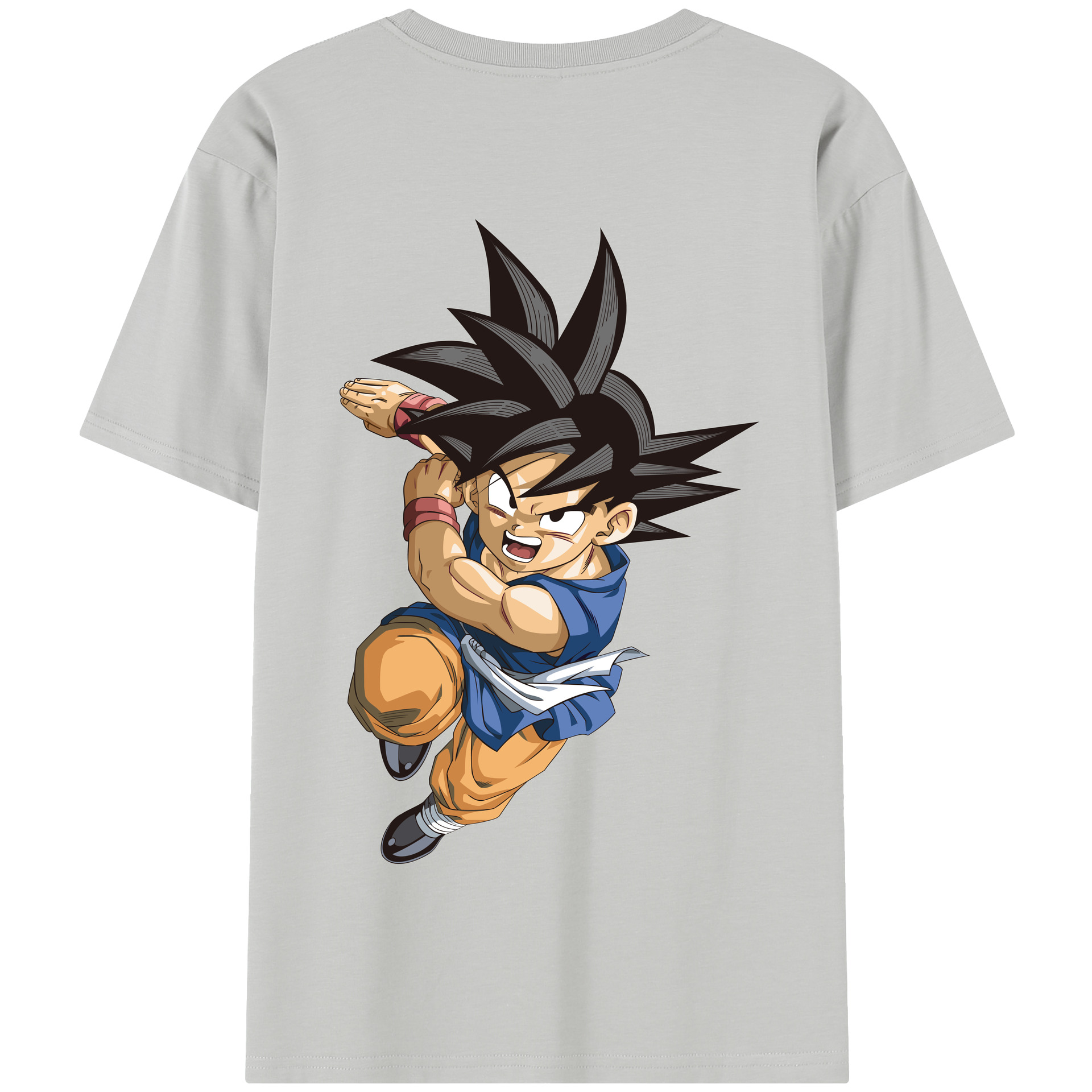 （画像用） ドラゴンボール 孫悟空（そん ごくう）Son Goku カカロット DRAGON BALL Kakarotto 綿100％半袖Tシャツ（背面プリント）