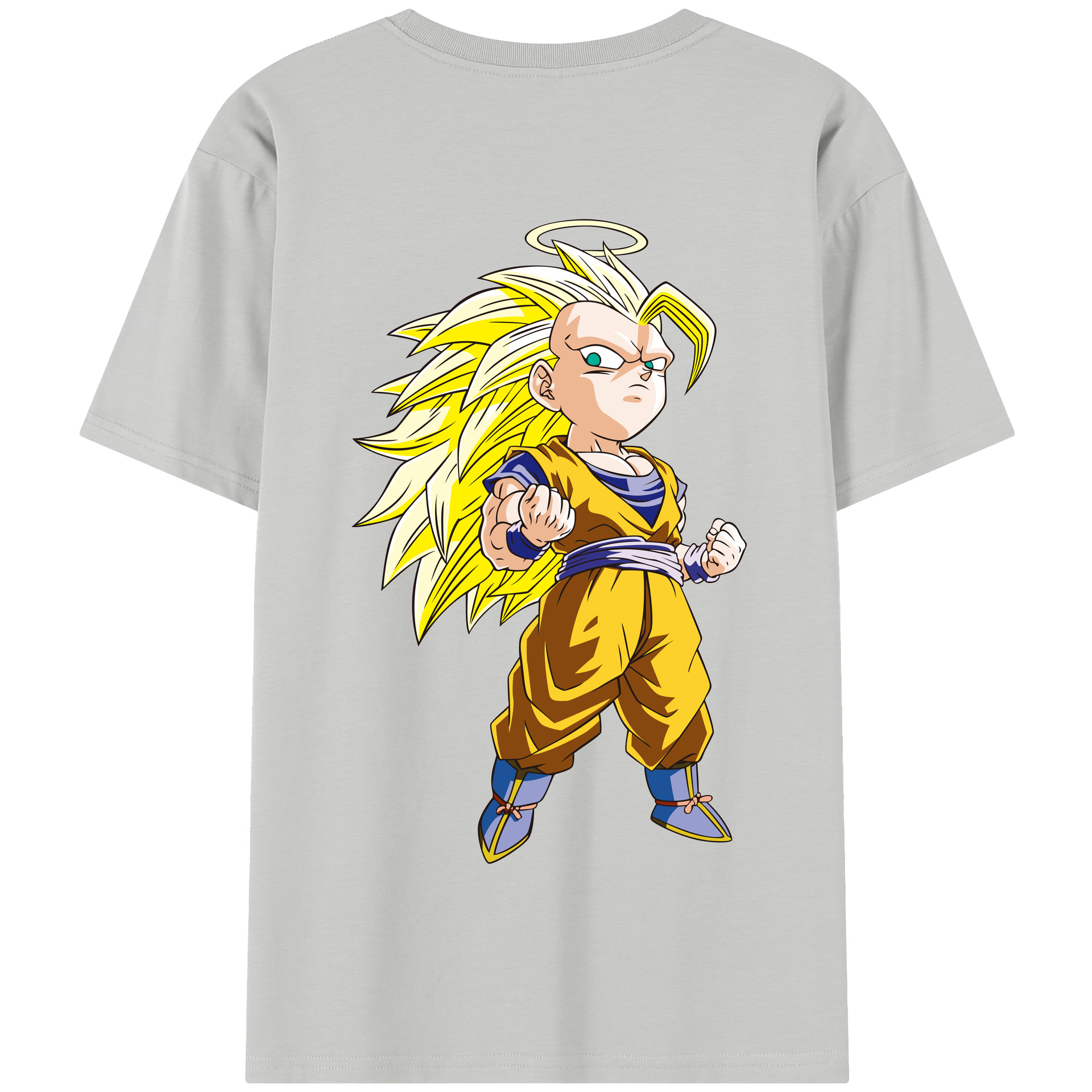 （画像用） ドラゴンボール 孫悟空（そん ごくう）Son Goku カカロット DRAGON BALL Kakarotto 綿100％半袖Tシャツ（背面プリント）
