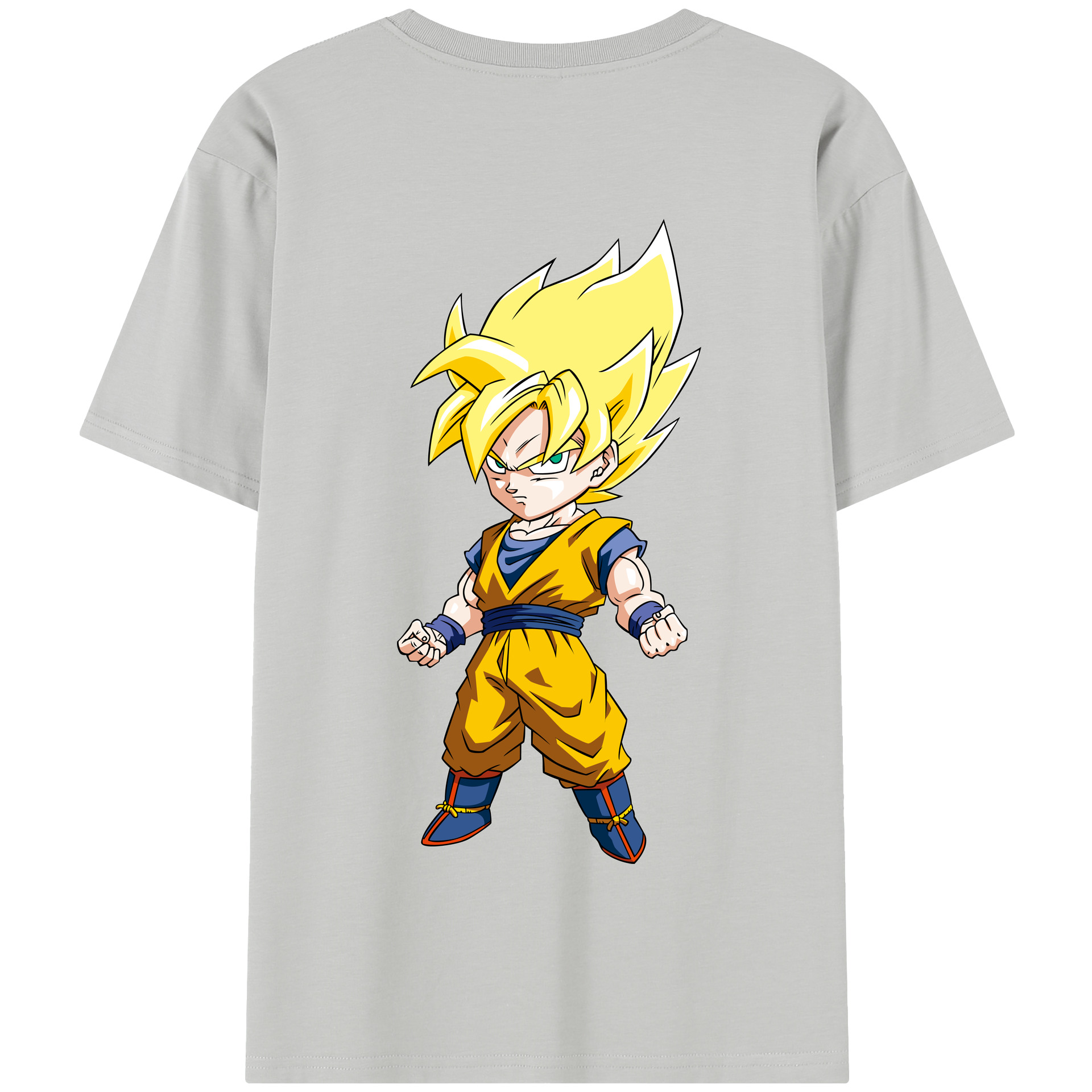 （画像用） ドラゴンボール 孫悟空（そん ごくう）Son Goku カカロット DRAGON BALL Kakarotto 綿100％半袖Tシャツ（背面プリント）