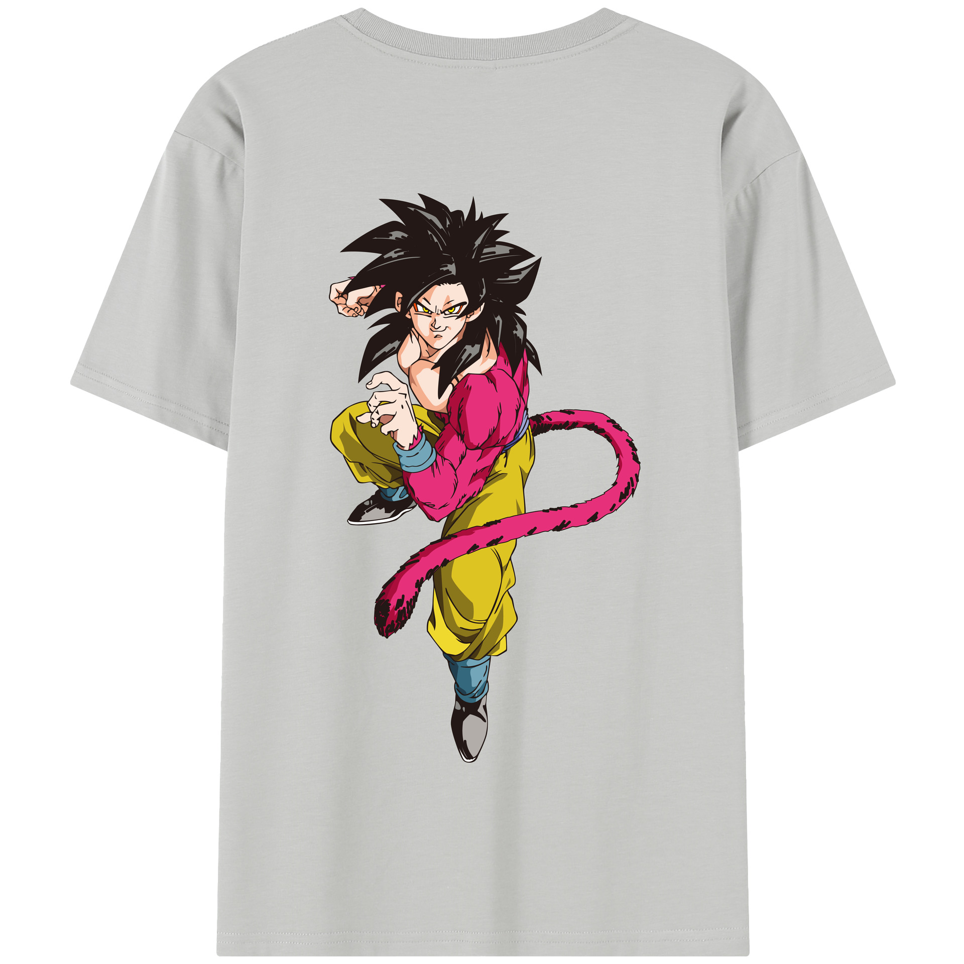 （画像用） ドラゴンボール 孫悟空（そん ごくう）Son Goku カカロット DRAGON BALL Kakarotto 綿100％半袖Tシャツ（背面プリント）