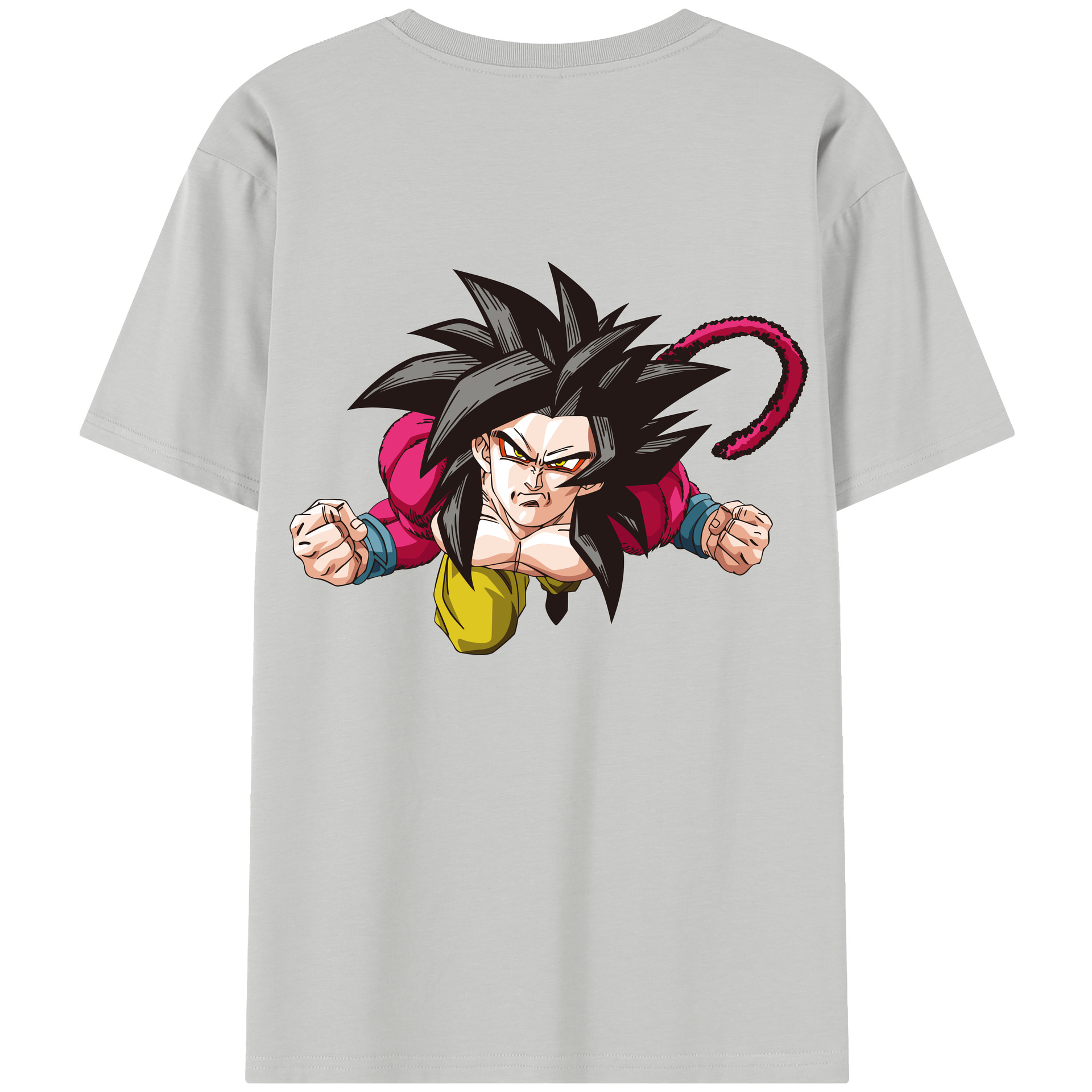 （画像用） ドラゴンボール 孫悟空（そん ごくう）Son Goku カカロット DRAGON BALL Kakarotto 綿100％半袖Tシャツ（背面プリント）