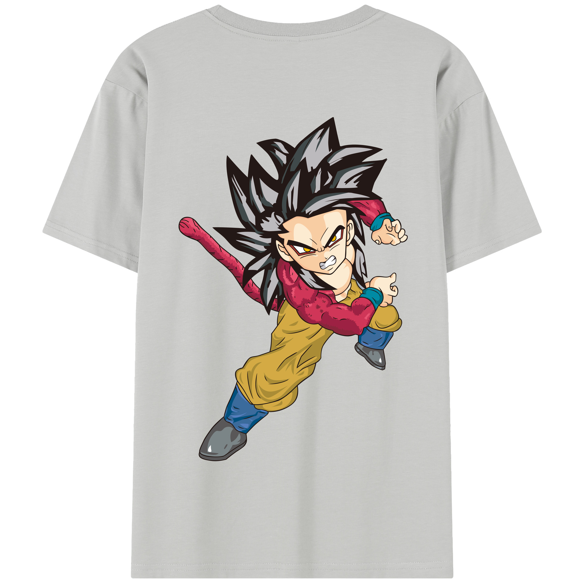 （画像用） ドラゴンボール 孫悟空（そん ごくう）Son Goku カカロット DRAGON BALL Kakarotto 綿100％半袖Tシャツ（背面プリント）