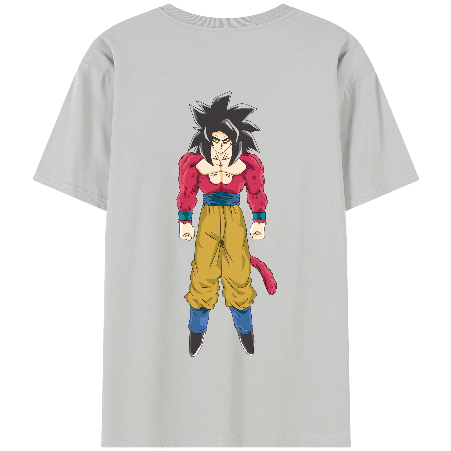 （画像用） ドラゴンボール 孫悟空（そん ごくう）Son Goku カカロット DRAGON BALL Kakarotto 綿100％半袖Tシャツ（背面プリント）