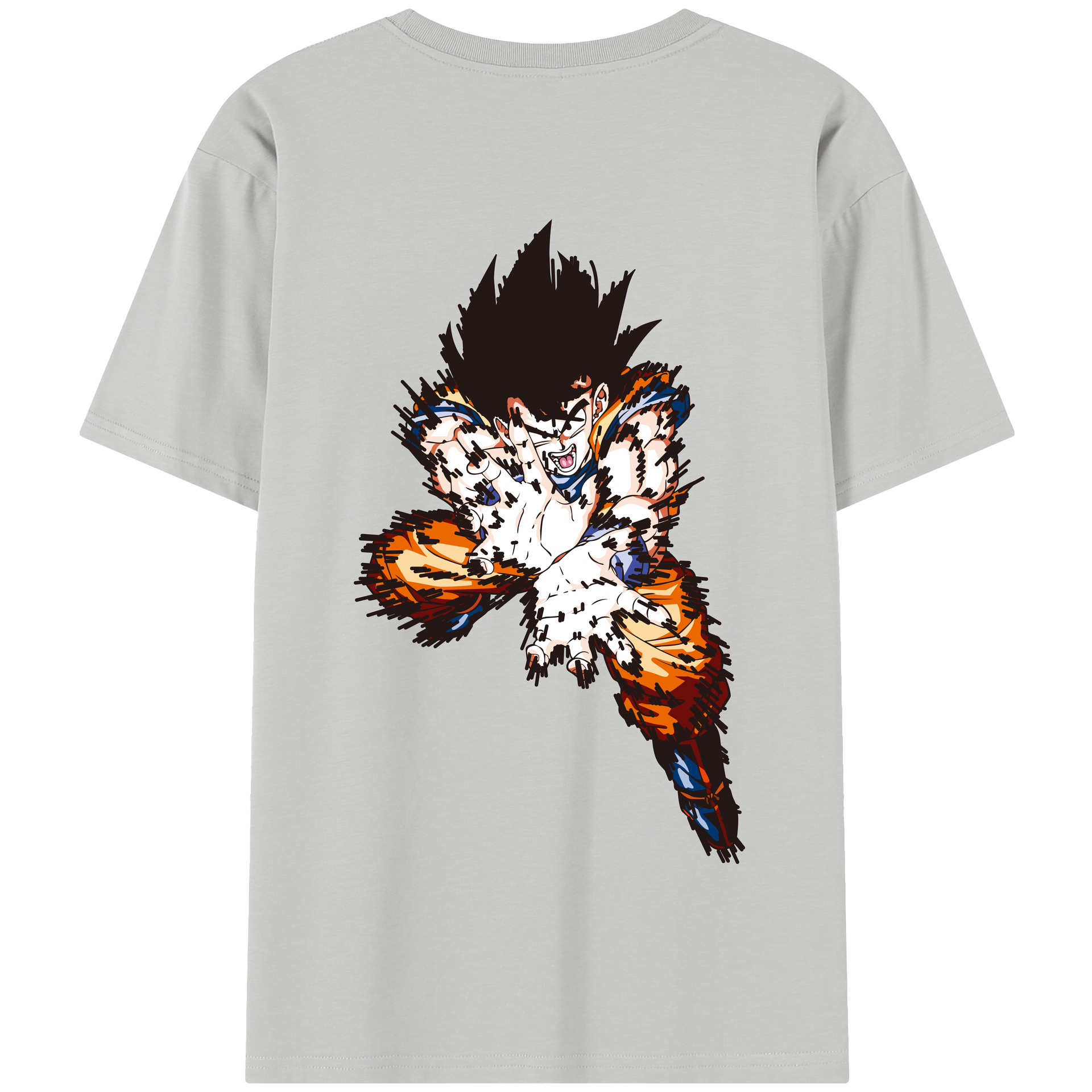 （画像用） ドラゴンボール 孫悟空（そん ごくう）Son Goku カカロット DRAGON BALL Kakarotto 綿100％半袖Tシャツ（背面プリント）