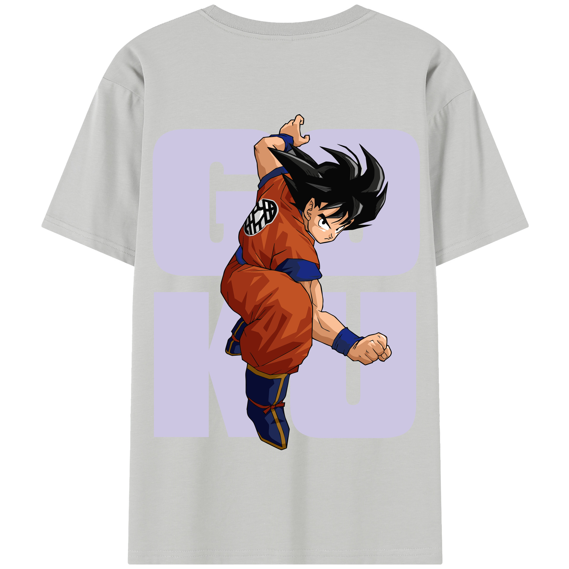 （画像用） ドラゴンボール 孫悟空（そん ごくう）Son Goku カカロット DRAGON BALL Kakarotto 綿100％半袖Tシャツ（背面プリント）