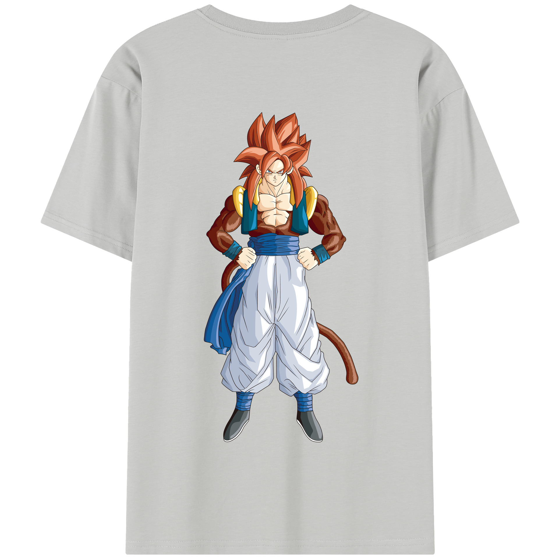 （画像用） ドラゴンボール 孫悟空（そん ごくう）Son Goku カカロット DRAGON BALL Kakarotto 綿100％半袖Tシャツ（背面プリント）