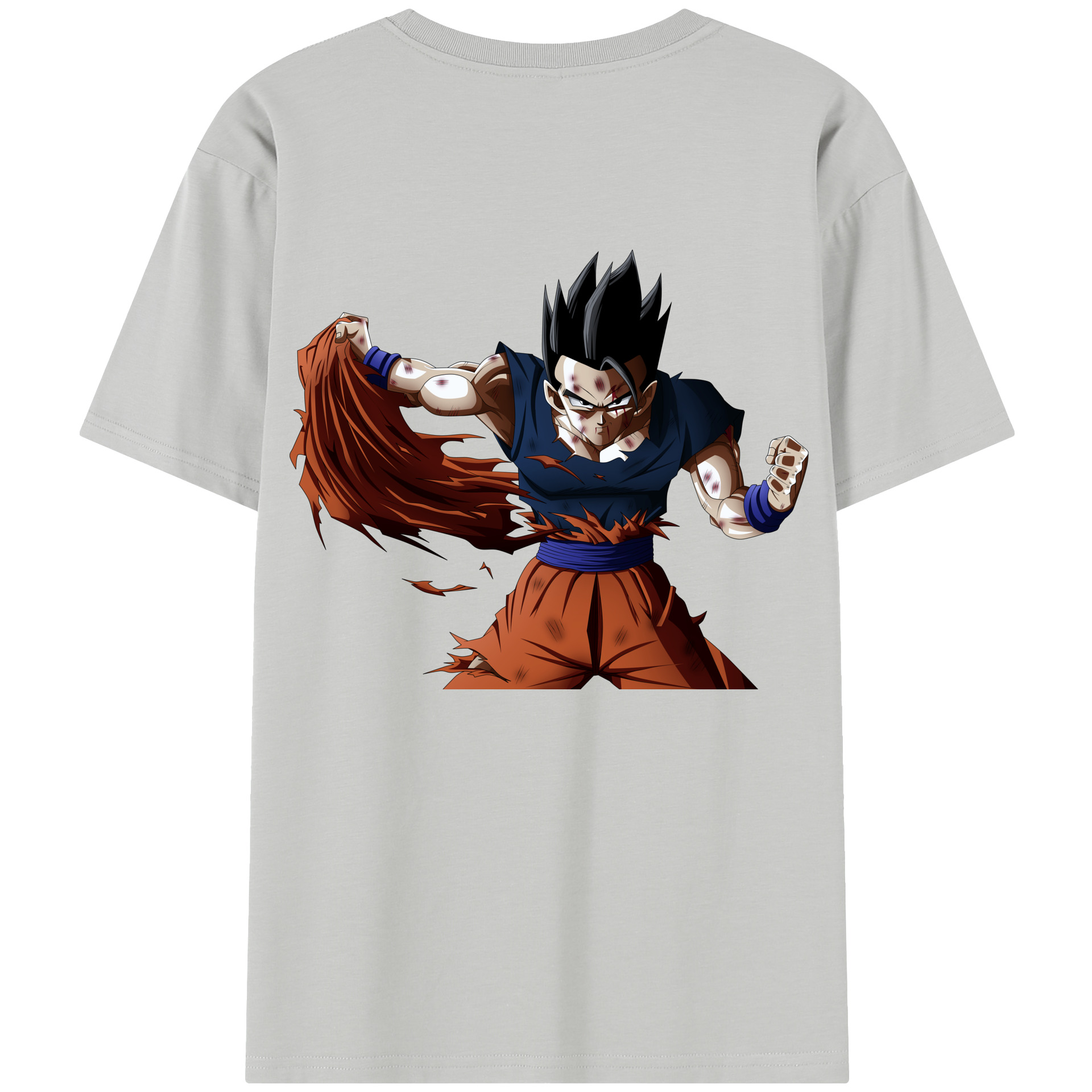 （画像用） ドラゴンボール ベジータ四世（Bejīta Yonsei）DRAGON BALL Vegeta IV 綿100％半袖Tシャツ（背面プリント）