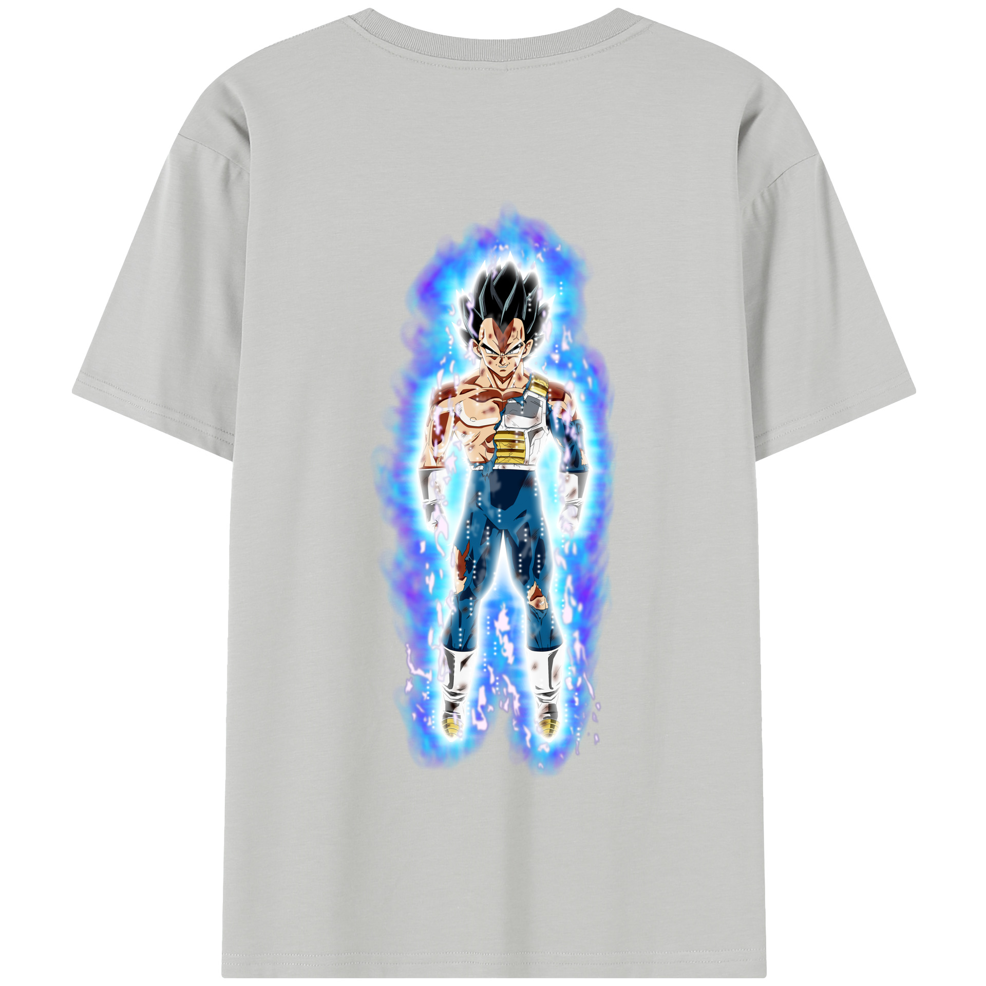 （画像用） ドラゴンボール ベジータ四世（Bejīta Yonsei）DRAGON BALL Vegeta IV 綿100％半袖Tシャツ（背面プリント）