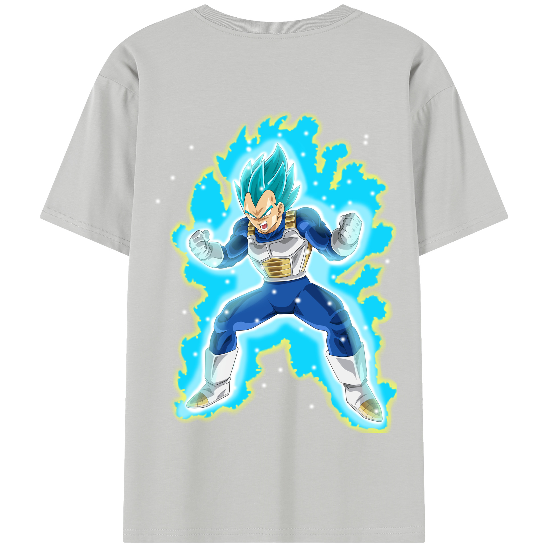 （画像用） ドラゴンボール ベジータ四世（Bejīta Yonsei）DRAGON BALL Vegeta IV 綿100％半袖Tシャツ（背面プリント）