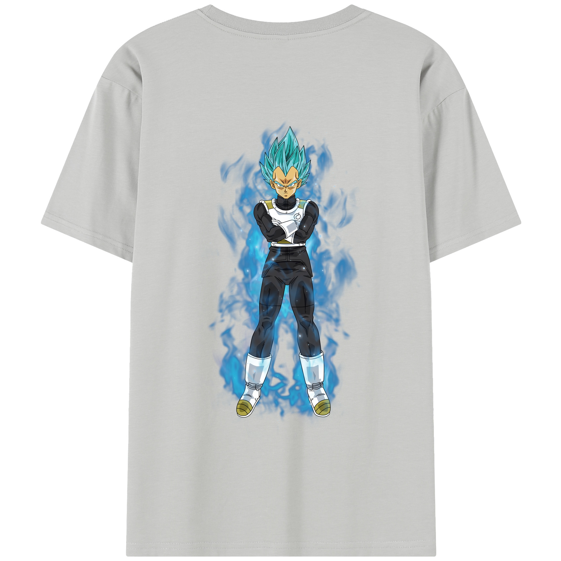 （画像用） ドラゴンボール ベジータ四世（Bejīta Yonsei）DRAGON BALL Vegeta IV 綿100％半袖Tシャツ（背面プリント）