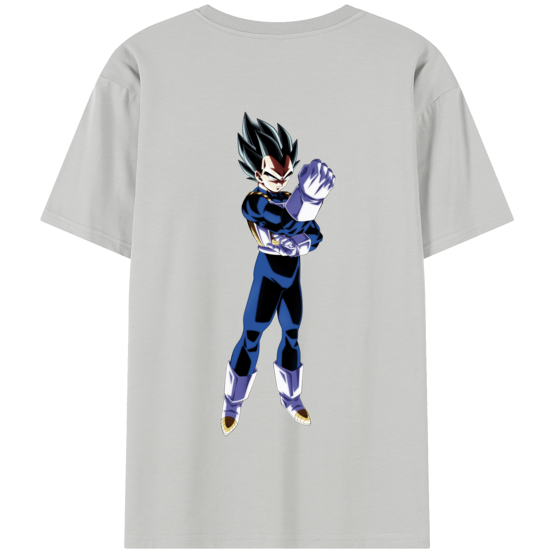 （画像用） ドラゴンボール ベジータ四世（Bejīta Yonsei）DRAGON BALL Vegeta IV 綿100％半袖Tシャツ（背面プリント）
