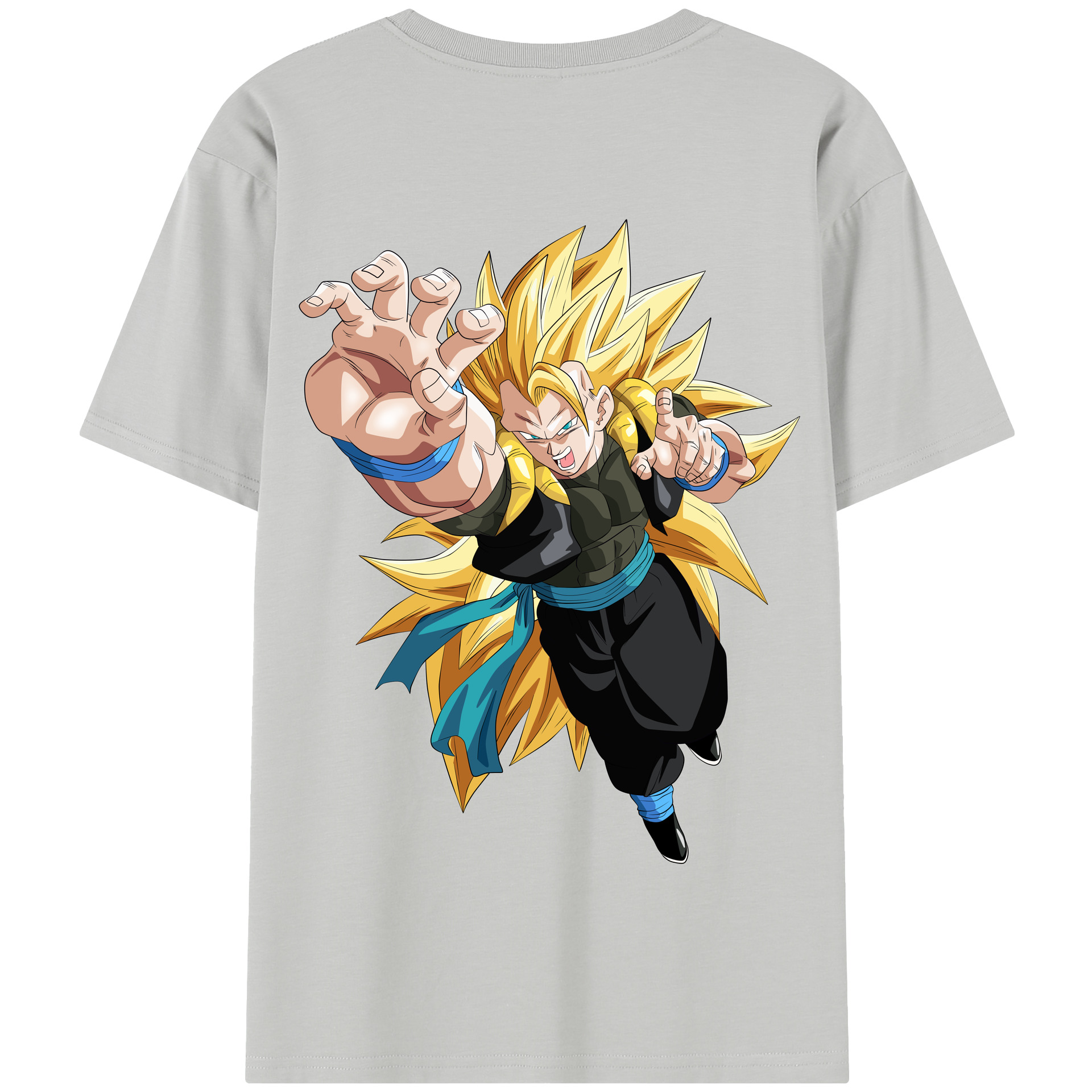 （画像用） ドラゴンボール ベジータ四世（Bejīta Yonsei）DRAGON BALL Vegeta IV 綿100％半袖Tシャツ（背面プリント）