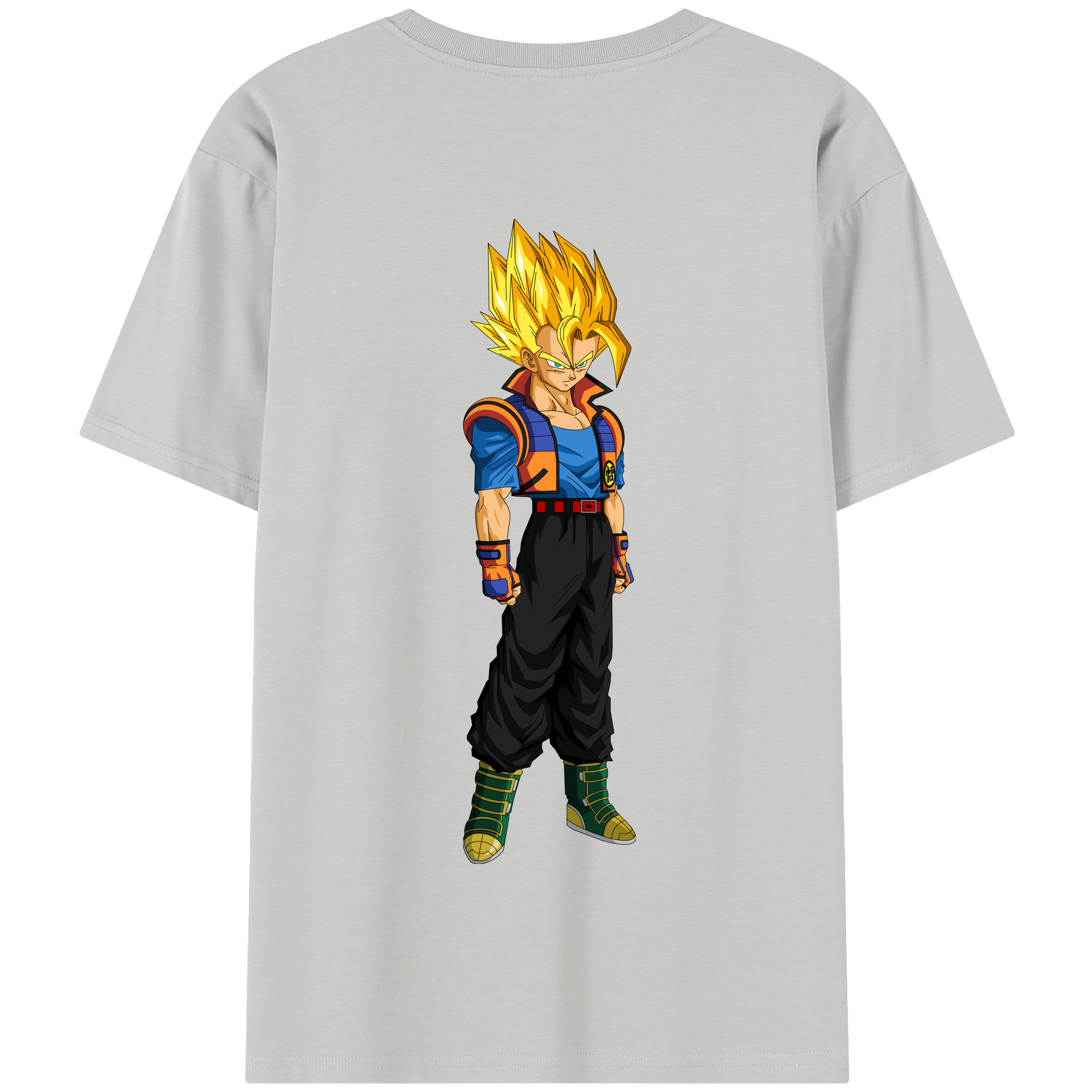 （画像用） ドラゴンボール ベジータ四世（Bejīta Yonsei）DRAGON BALL Vegeta IV 綿100％半袖Tシャツ（背面プリント）