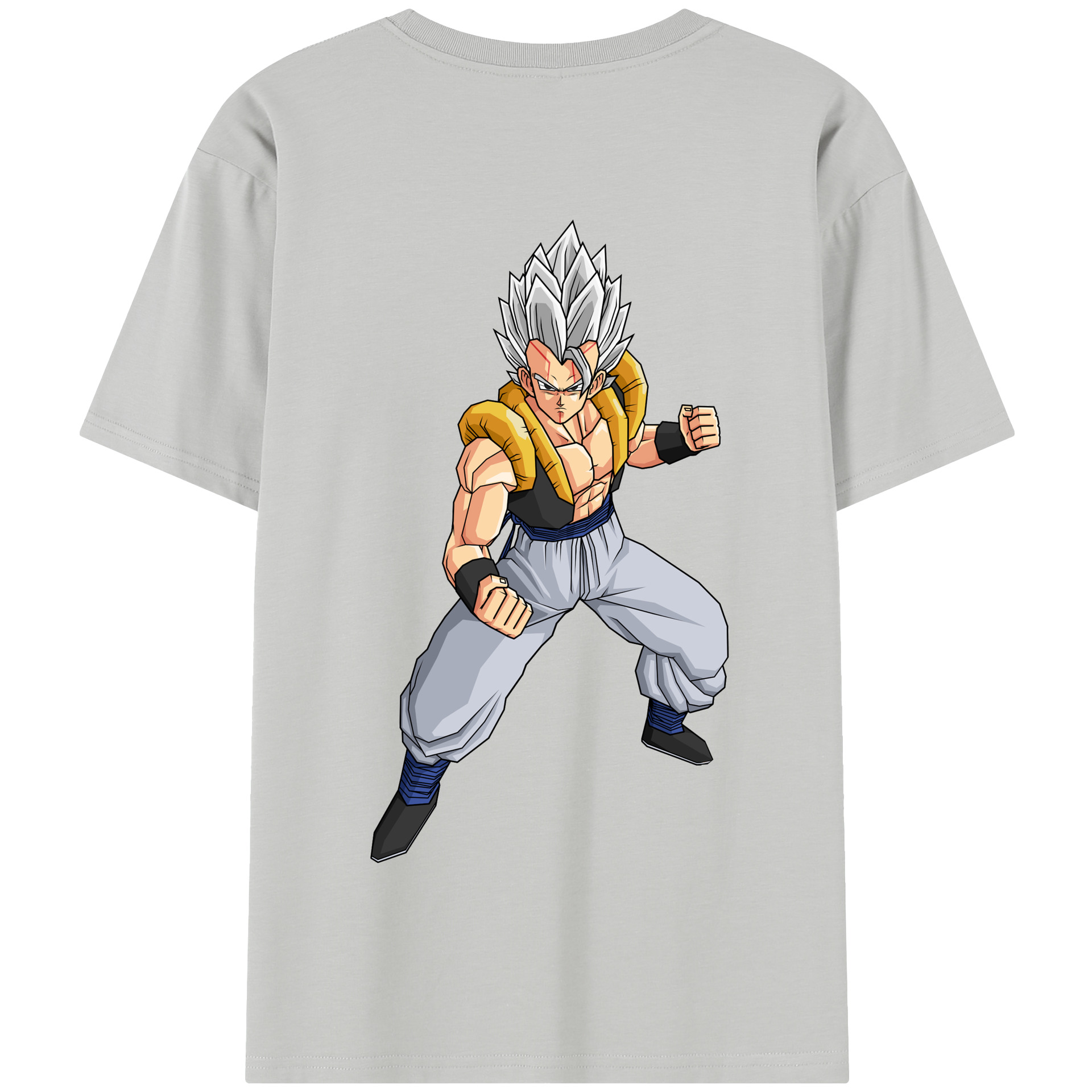 （画像用） ドラゴンボール ベジータ四世（Bejīta Yonsei）DRAGON BALL Vegeta IV 綿100％半袖Tシャツ（背面プリント）