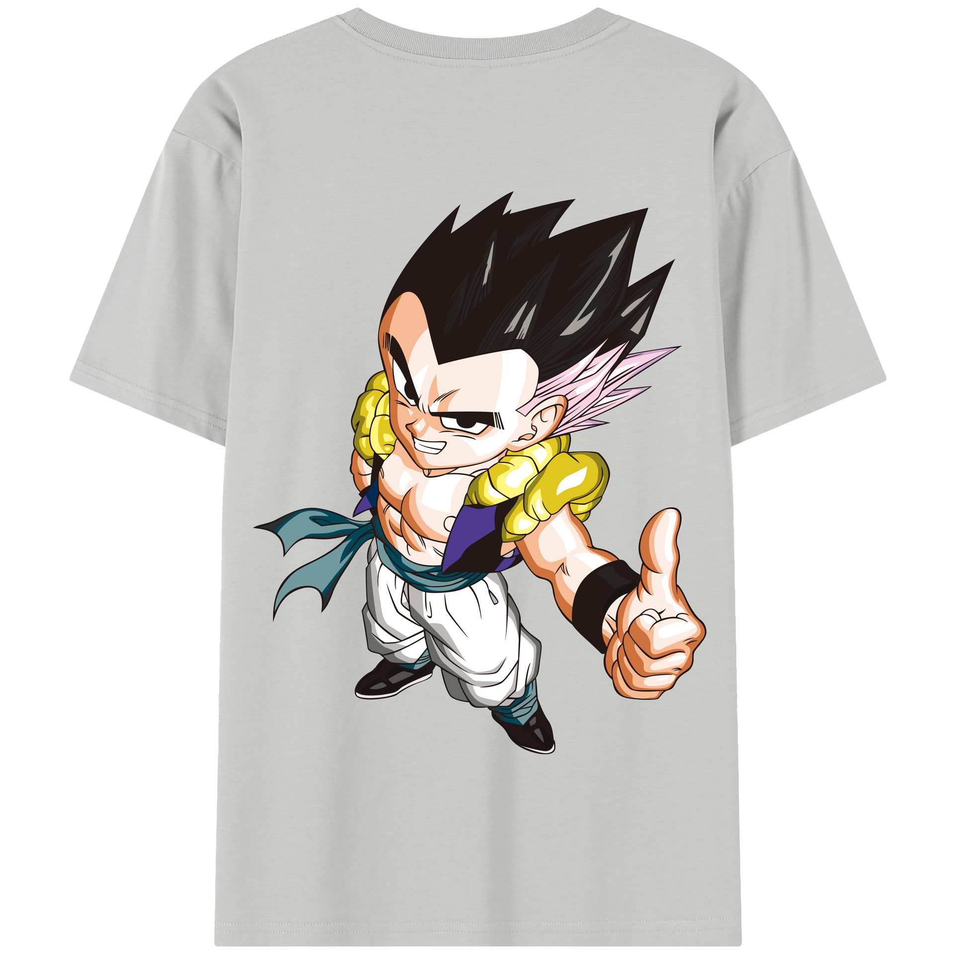 （画像用） ドラゴンボール ベジータ四世（Bejīta Yonsei）DRAGON BALL Vegeta IV 綿100％半袖Tシャツ（背面プリント）