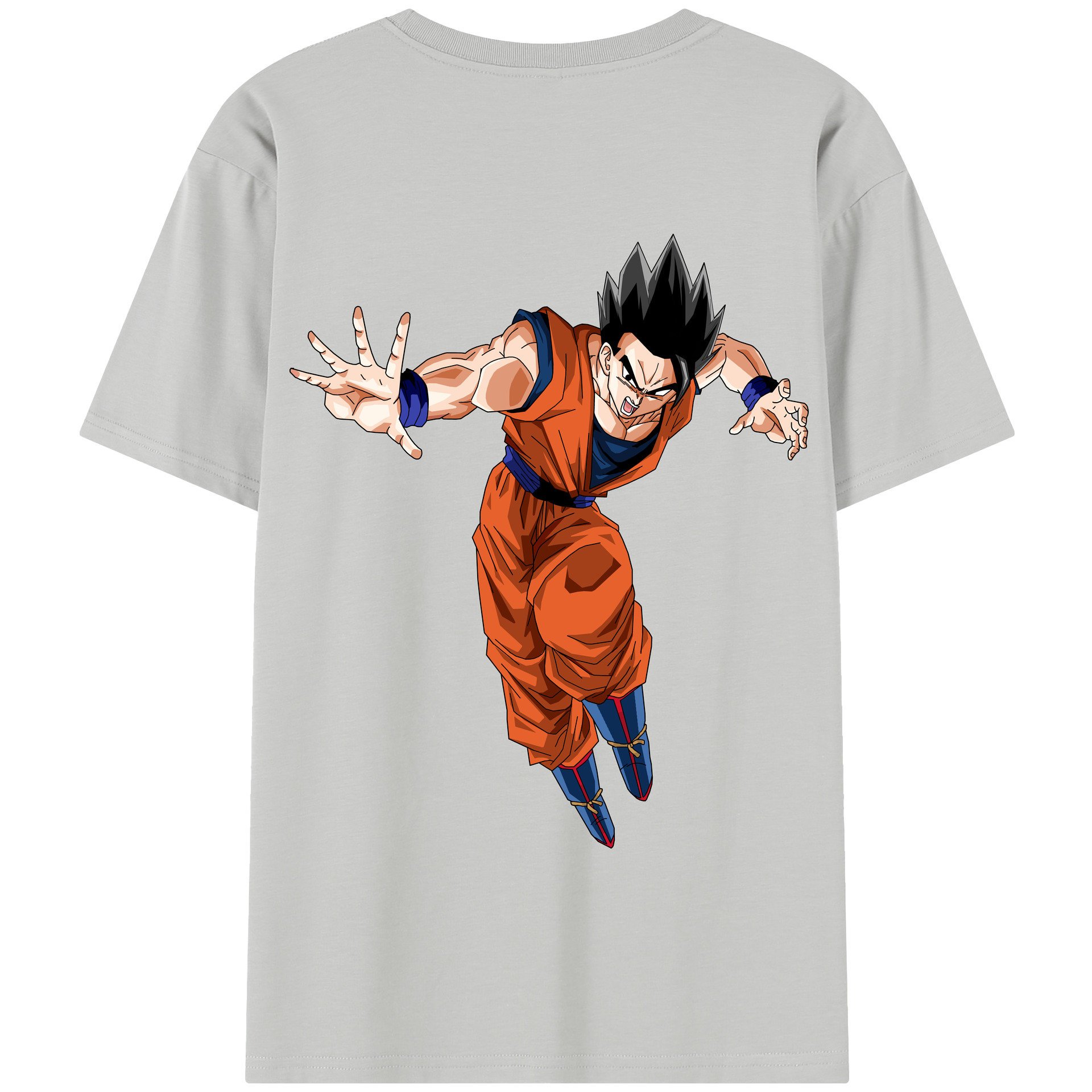 （画像用） ドラゴンボール 孫 悟飯（そんごはん）DRAGON BALL Son Gohan 綿100％半袖Tシャツ（背面プリント）