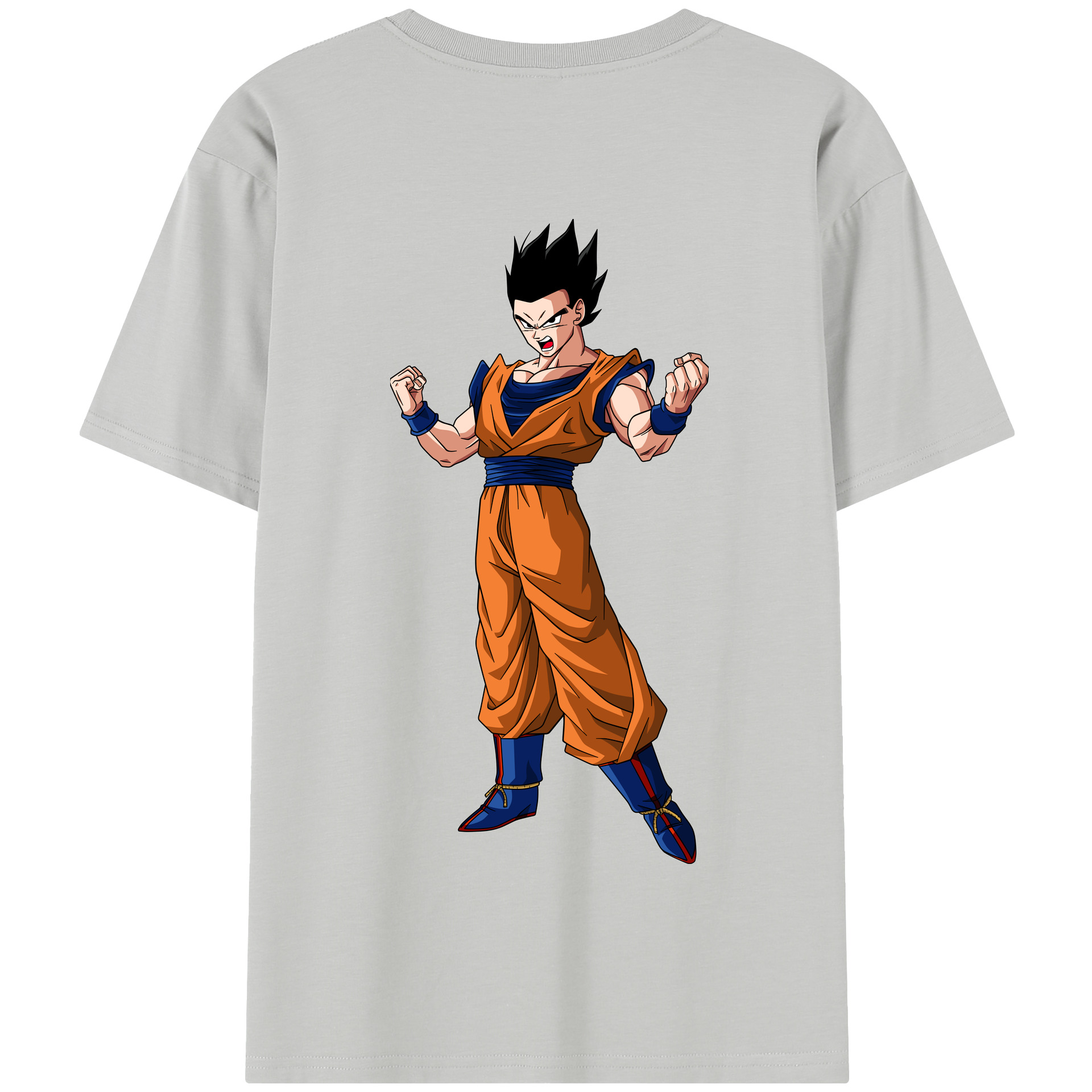 （画像用） ドラゴンボール 孫 悟飯（そんごはん）DRAGON BALL Son Gohan 綿100％半袖Tシャツ（背面プリント）