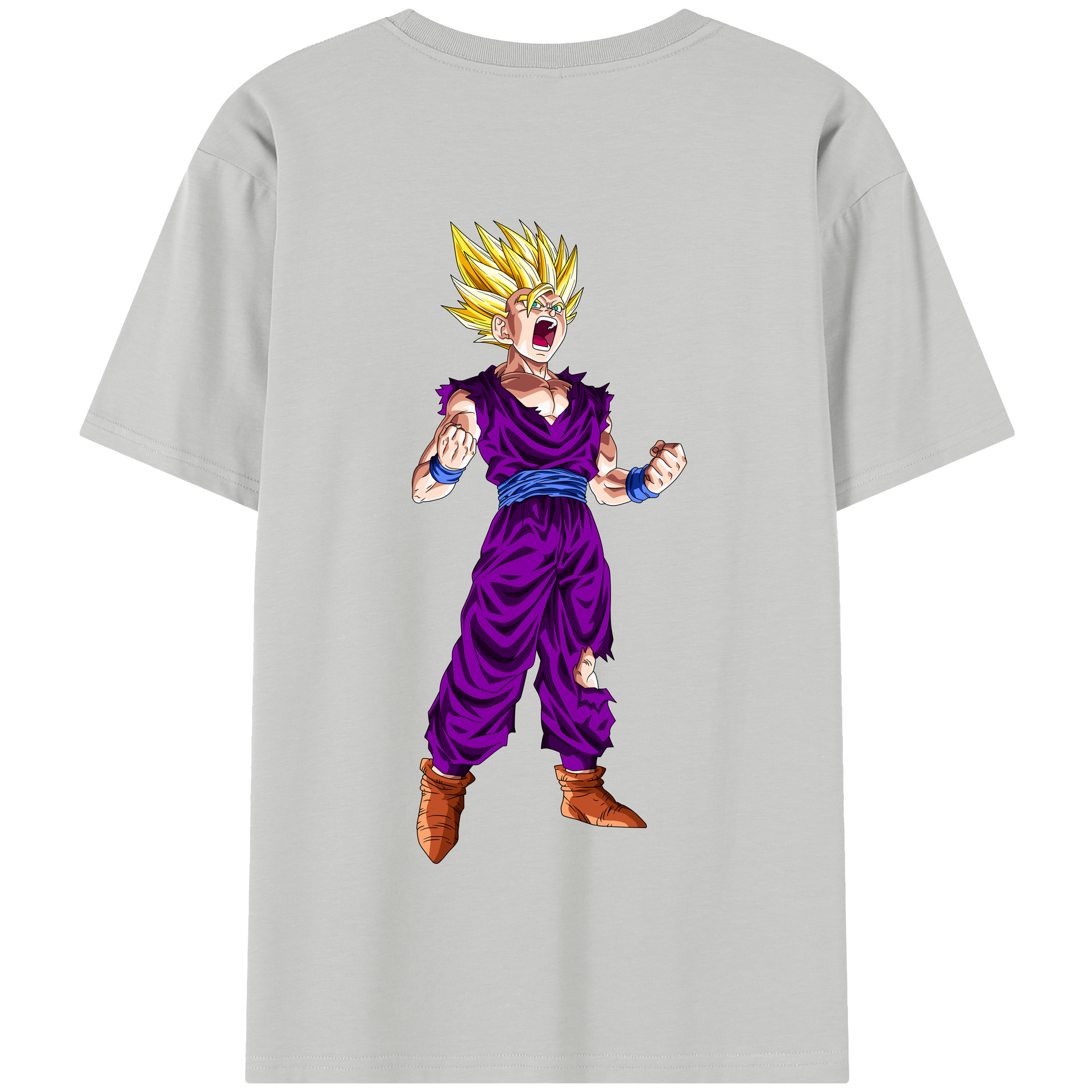 （画像用） ドラゴンボール 孫 悟飯（そんごはん）DRAGON BALL Son Gohan 綿100％半袖Tシャツ（背面プリント）