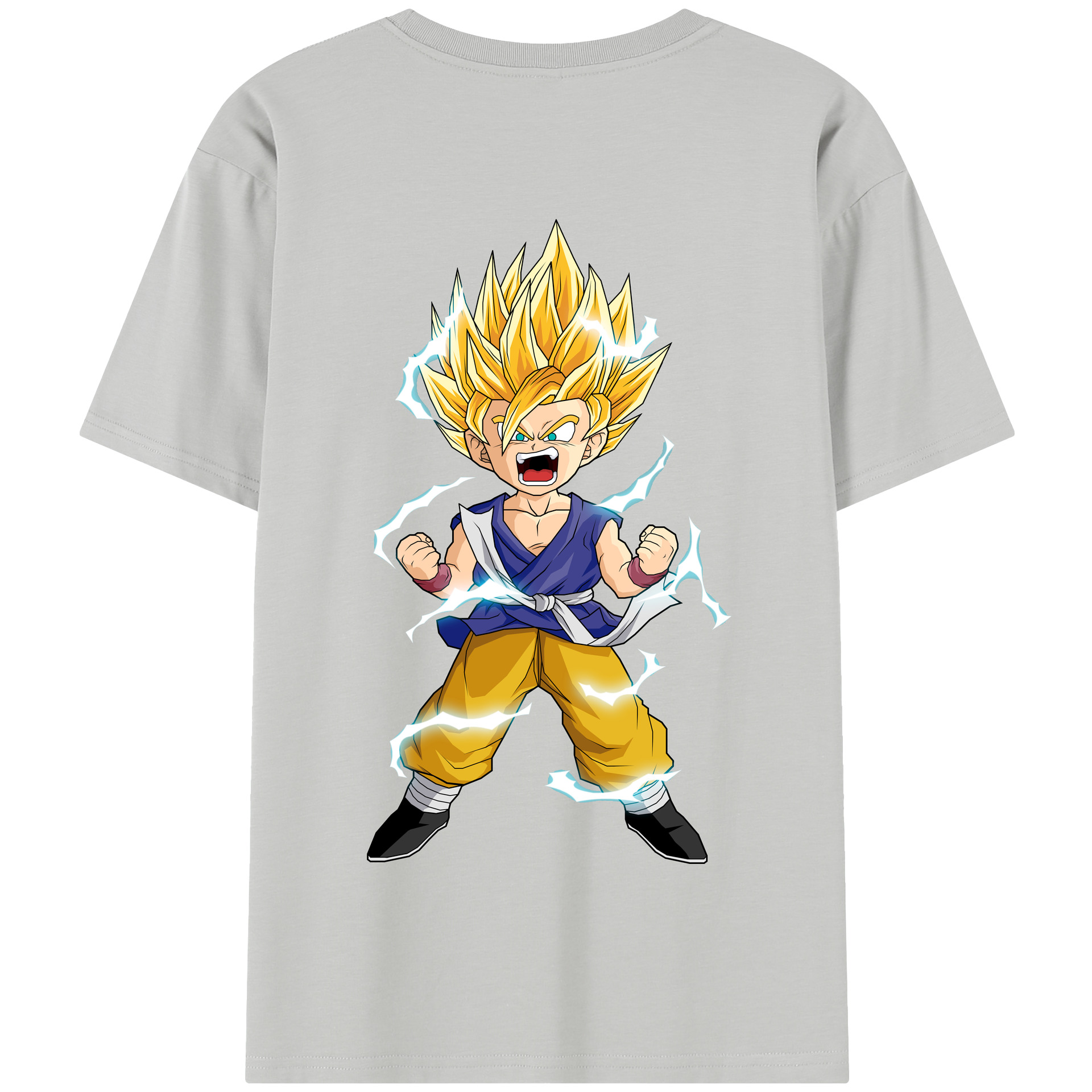 （画像用） ドラゴンボール 孫 悟飯（そんごはん）DRAGON BALL Son Gohan 綿100％半袖Tシャツ（背面プリント）