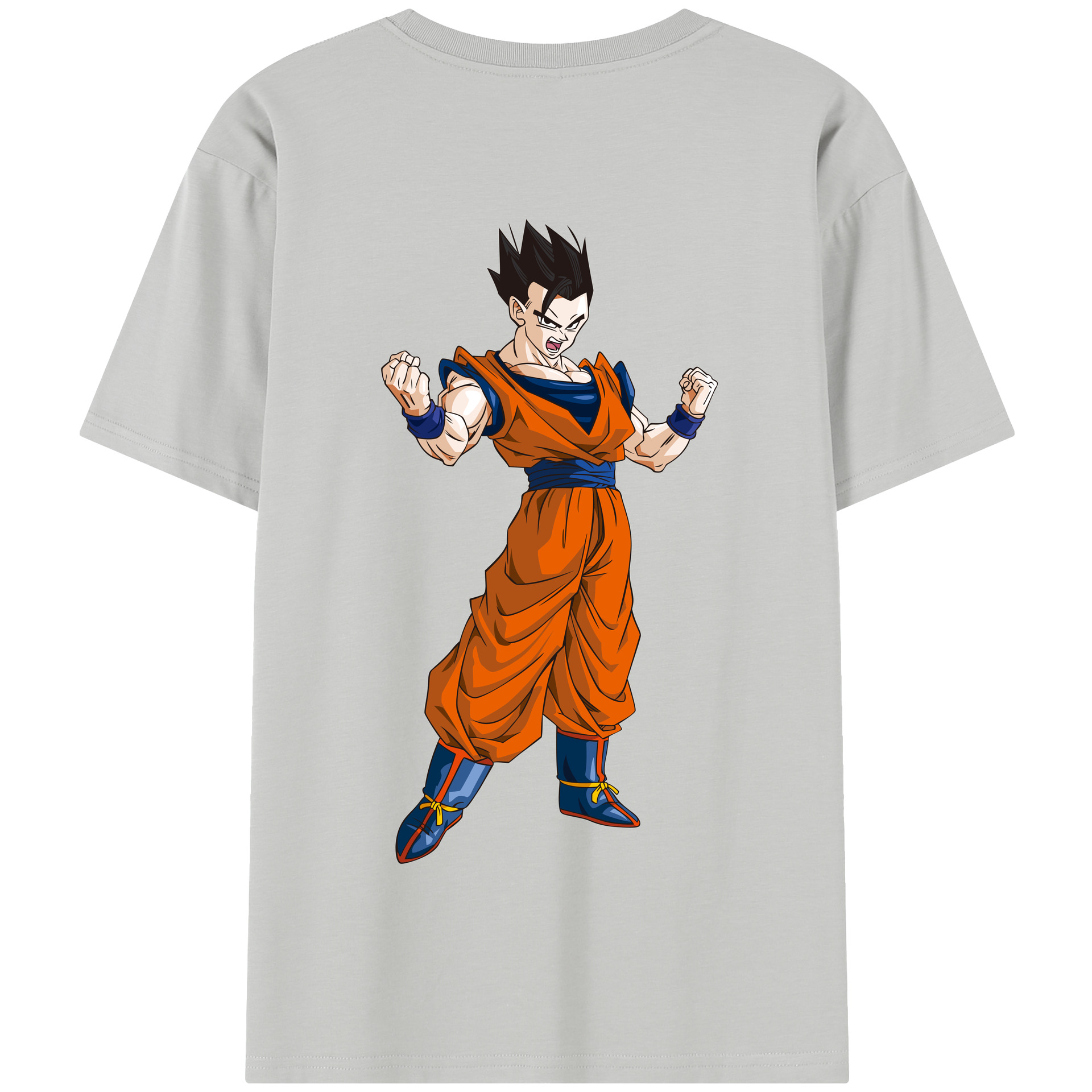 （画像用） ドラゴンボール 孫 悟飯（そんごはん）DRAGON BALL Son Gohan 綿100％半袖Tシャツ（背面プリント）
