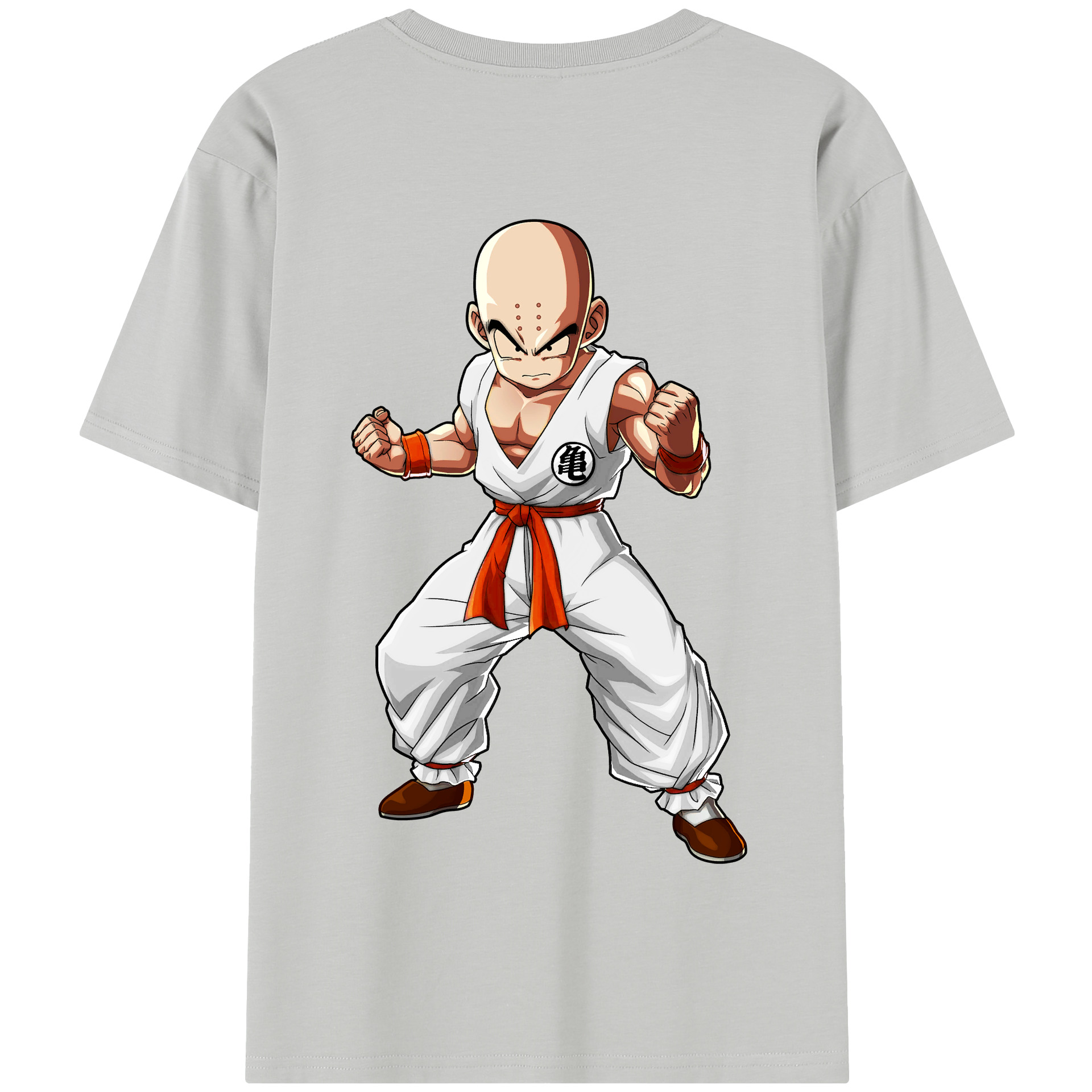 （画像用） ドラゴンボール クリリン DRAGON BALL krillin 綿100％半袖Tシャツ（背面プリント）
