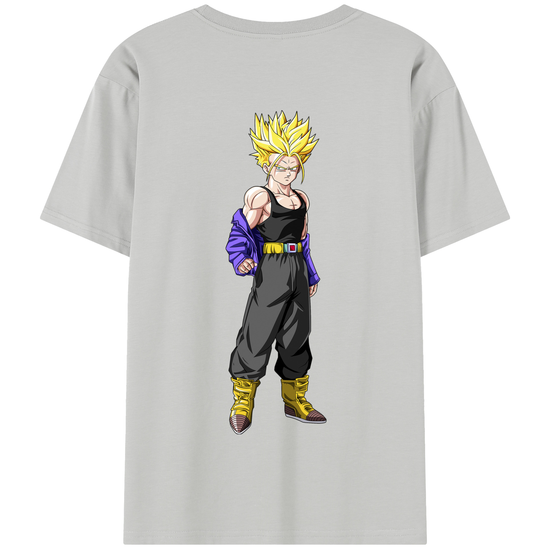 （画像用） ドラゴンボール トランクス（Torankusu）DRAGON BALL Trunks 綿100％半袖Tシャツ（背面プリント）