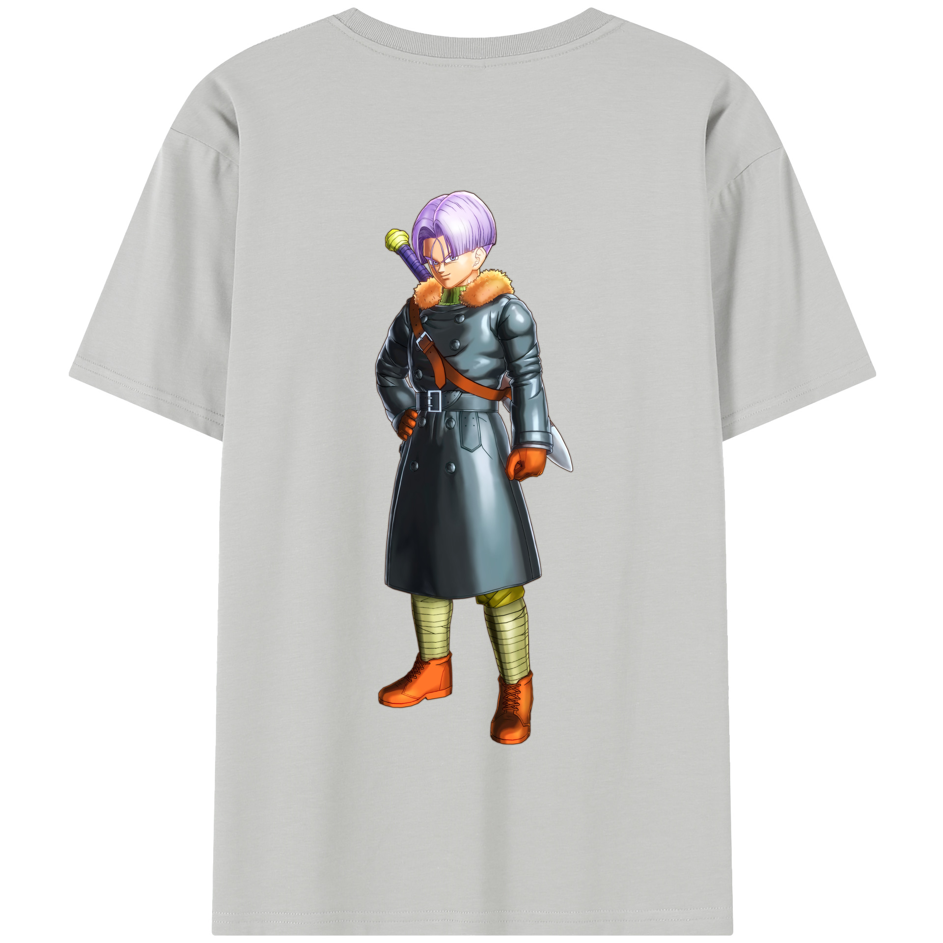 （画像用） ドラゴンボール トランクス（Torankusu）DRAGON BALL Trunks 綿100％半袖Tシャツ（背面プリント）