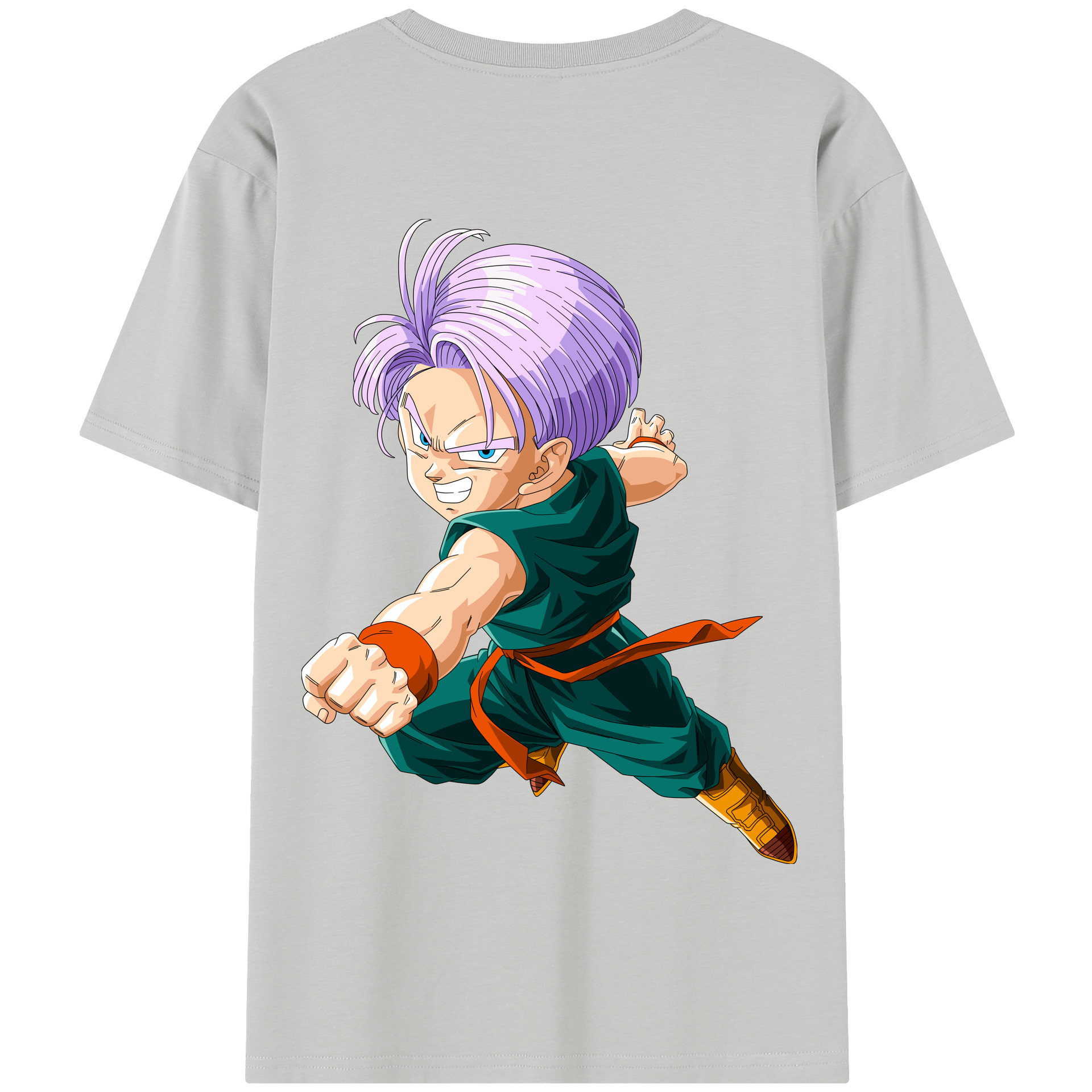（画像用） ドラゴンボール トランクス（Torankusu）DRAGON BALL Trunks 綿100％半袖Tシャツ（背面プリント）