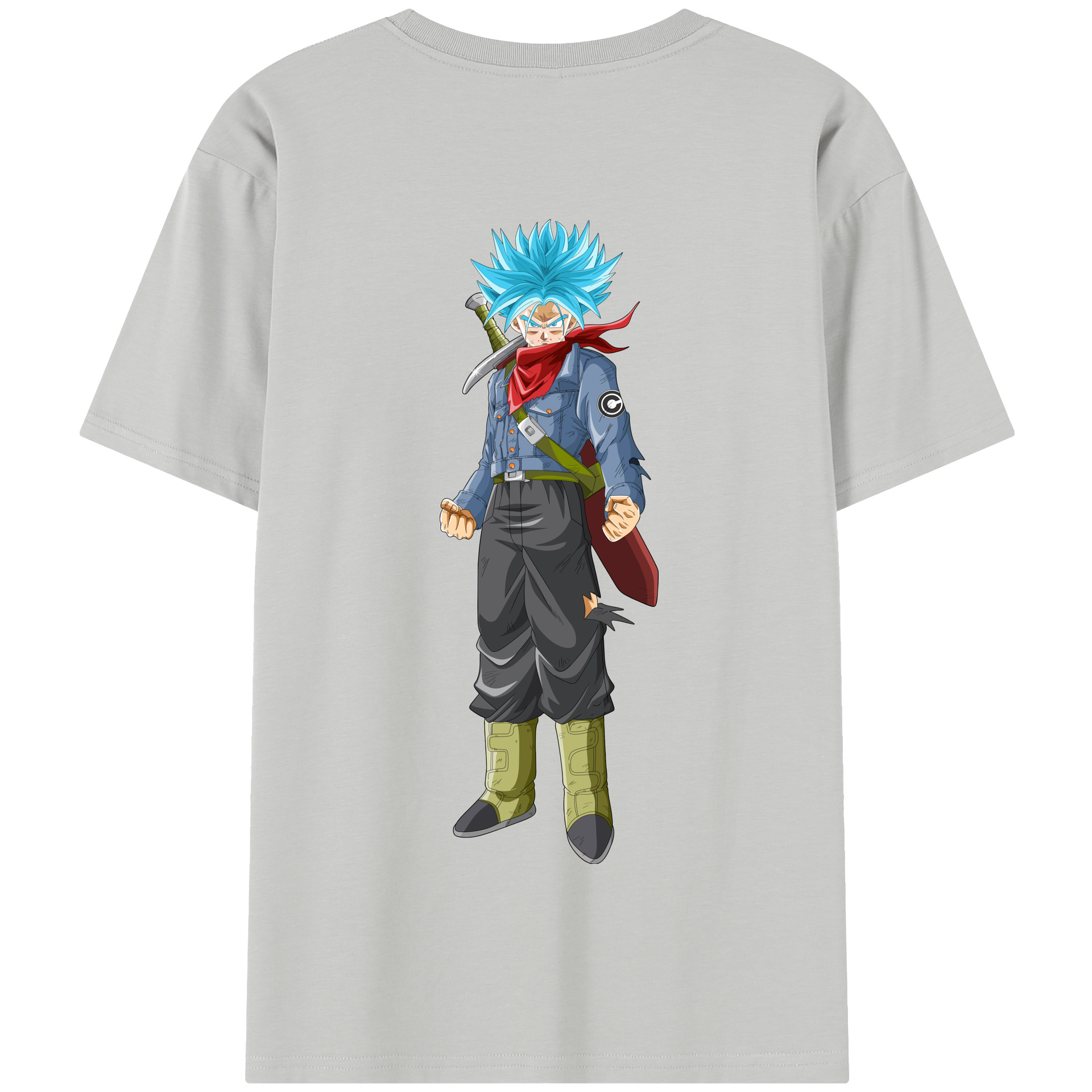 （画像用） ドラゴンボール トランクス（Torankusu）DRAGON BALL Trunks 綿100％半袖Tシャツ（背面プリント）